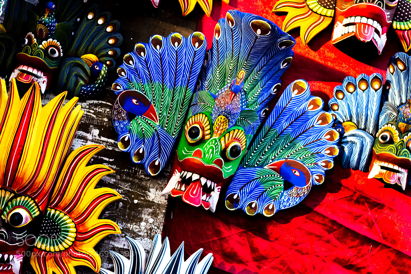 Canon EOS 600D (Rebel EOS T3i / EOS Kiss X5) sample photo. Masks of sri lanka photography