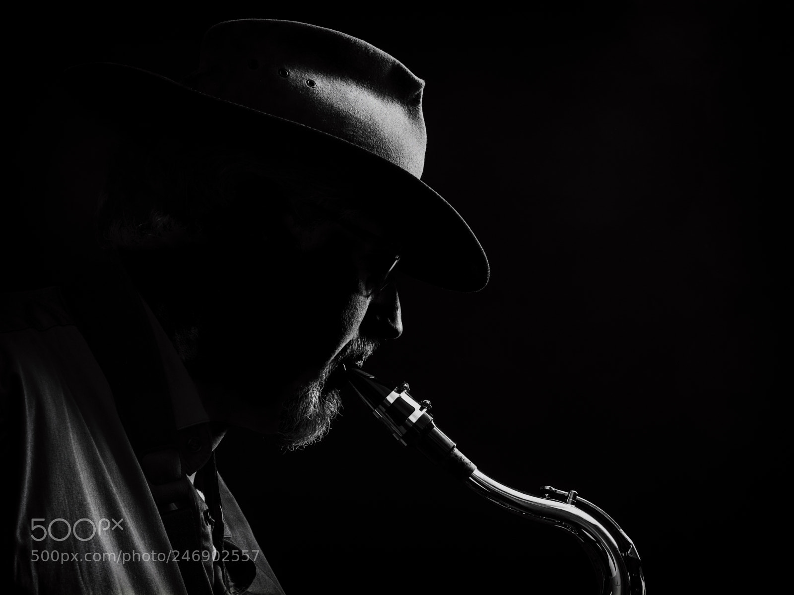 Olympus OM-D E-M1 sample photo. Sax player photography