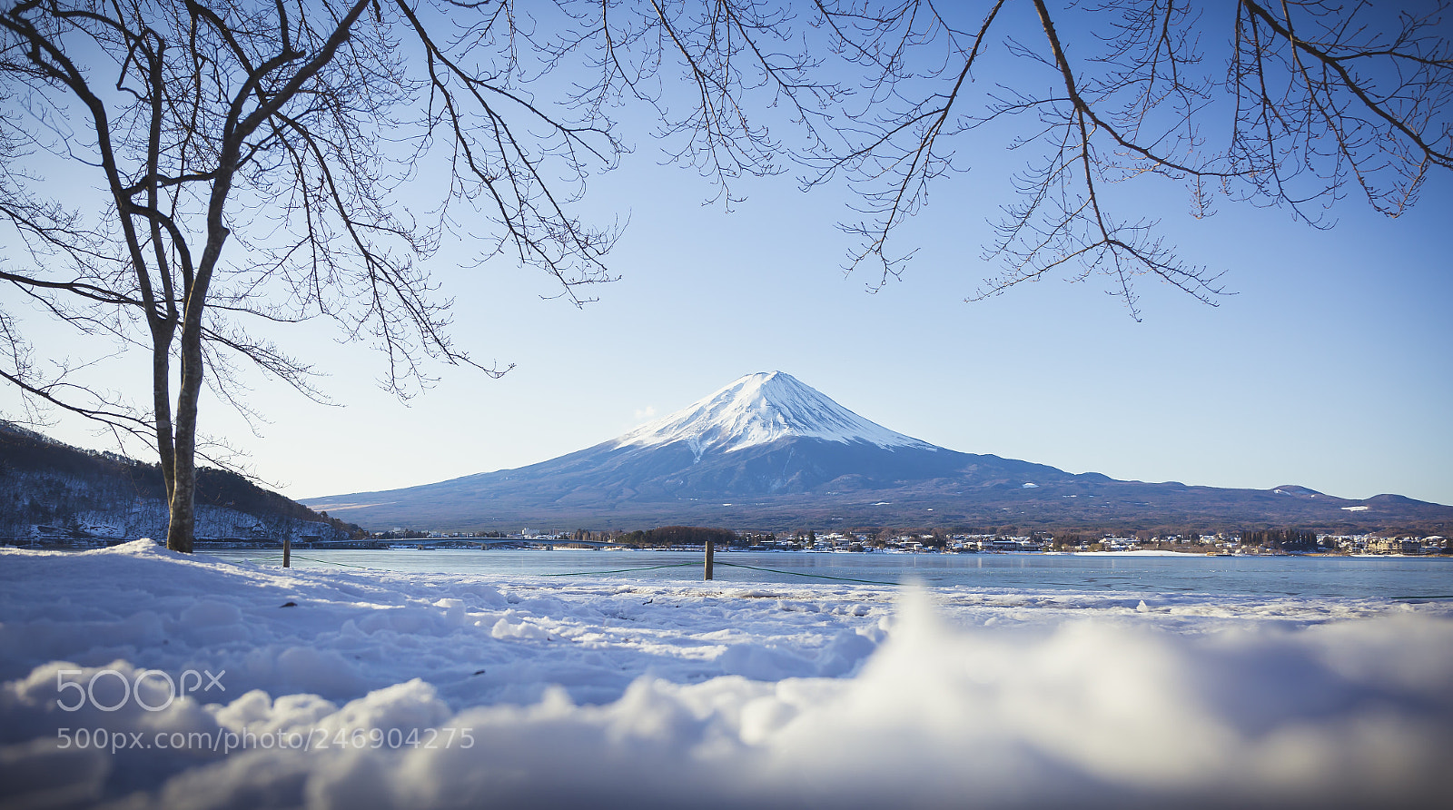 Canon EOS 6D sample photo. Fujisan in winter photography