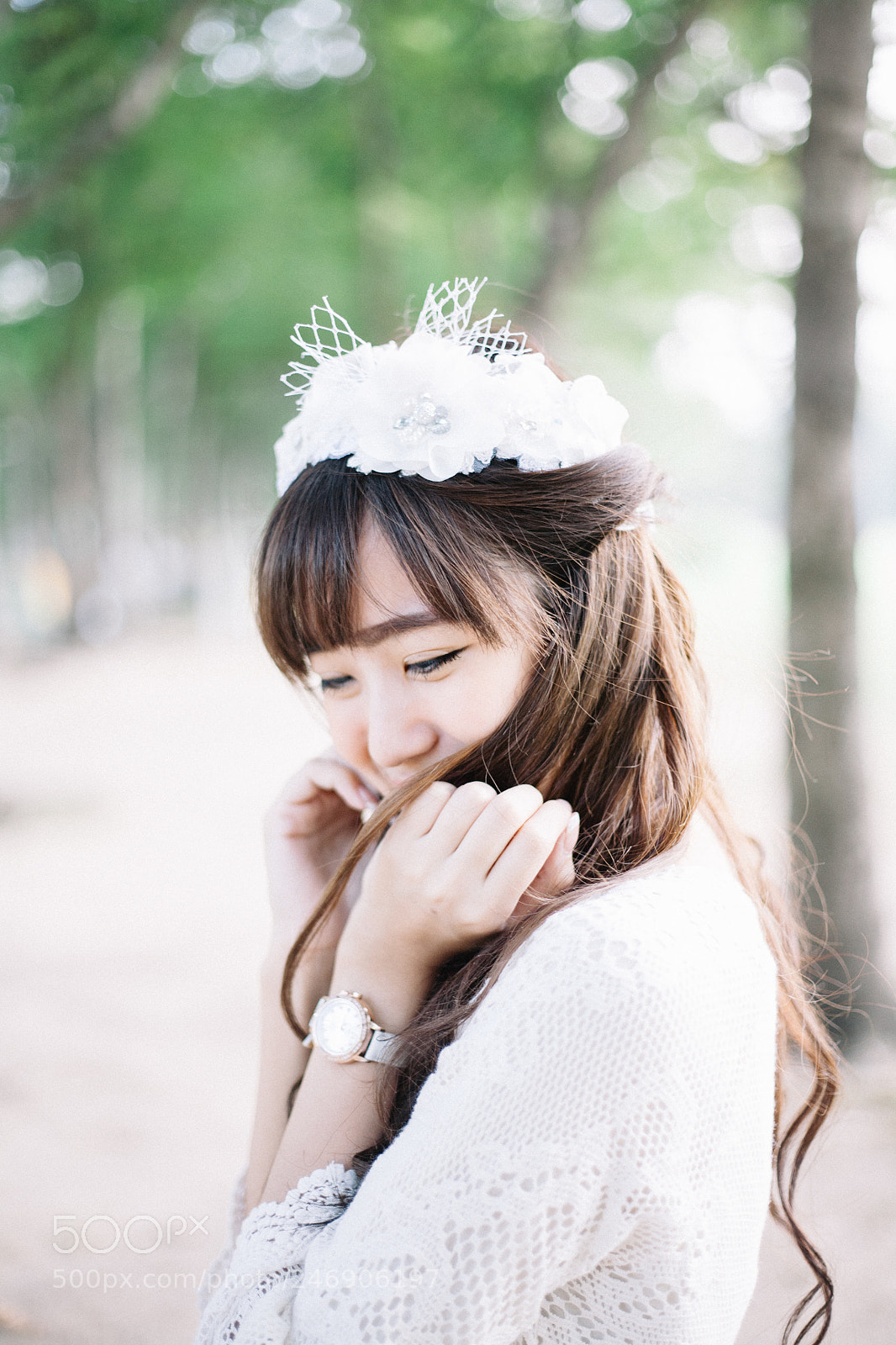 Canon EOS 5D sample photo. Beauty girl in wedding photography