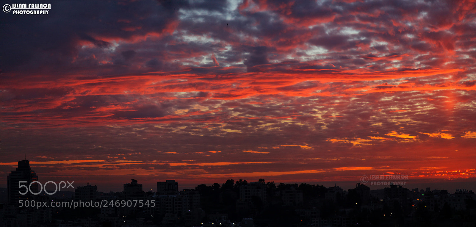 Canon EOS 5D Mark II sample photo. Ramallah sunset photography