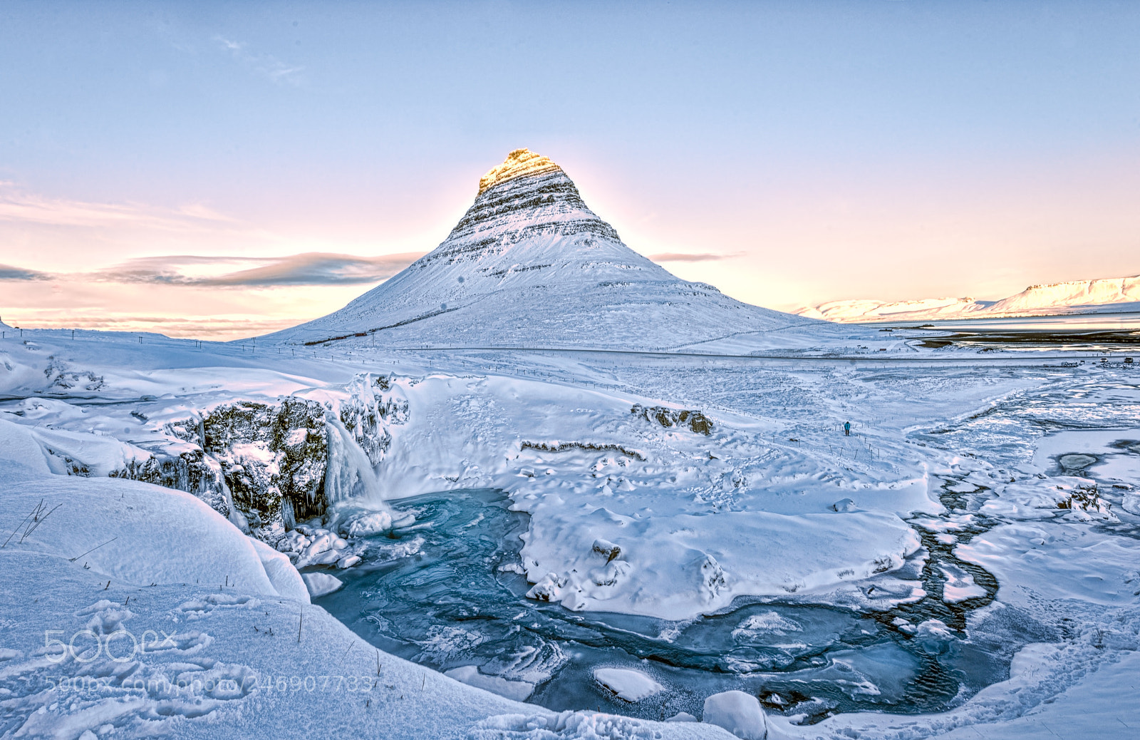 Nikon D800 sample photo. Kirkjufell in winter photography