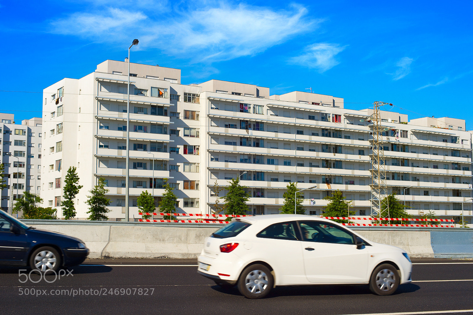 Nikon Df sample photo. Cars on a highway photography