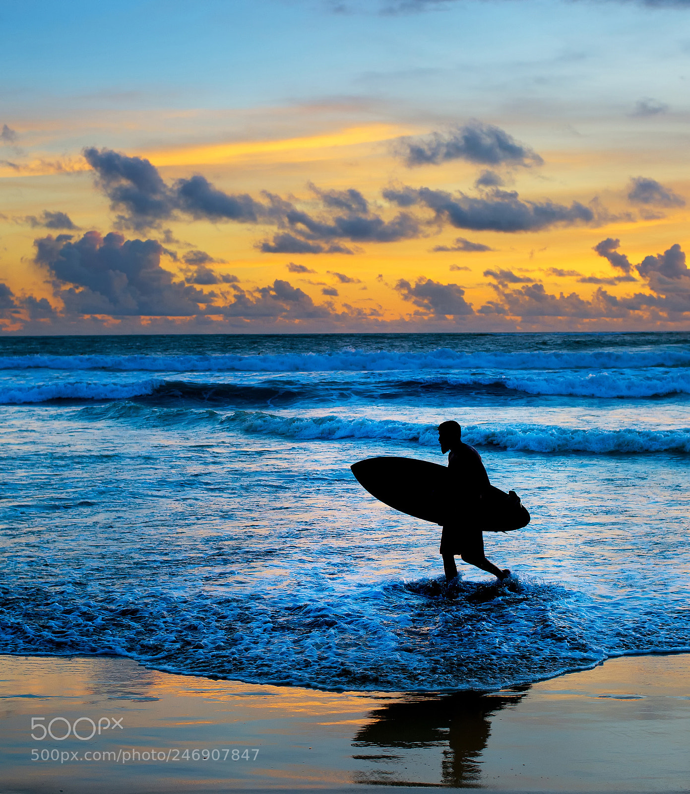 Nikon Df sample photo. Silhouette of surfer at photography