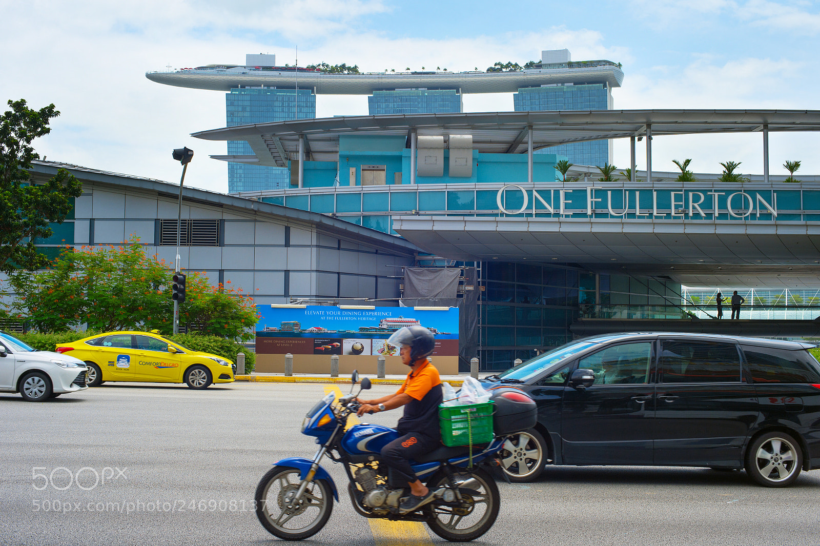 Nikon Df sample photo. Singapore marina bay road photography