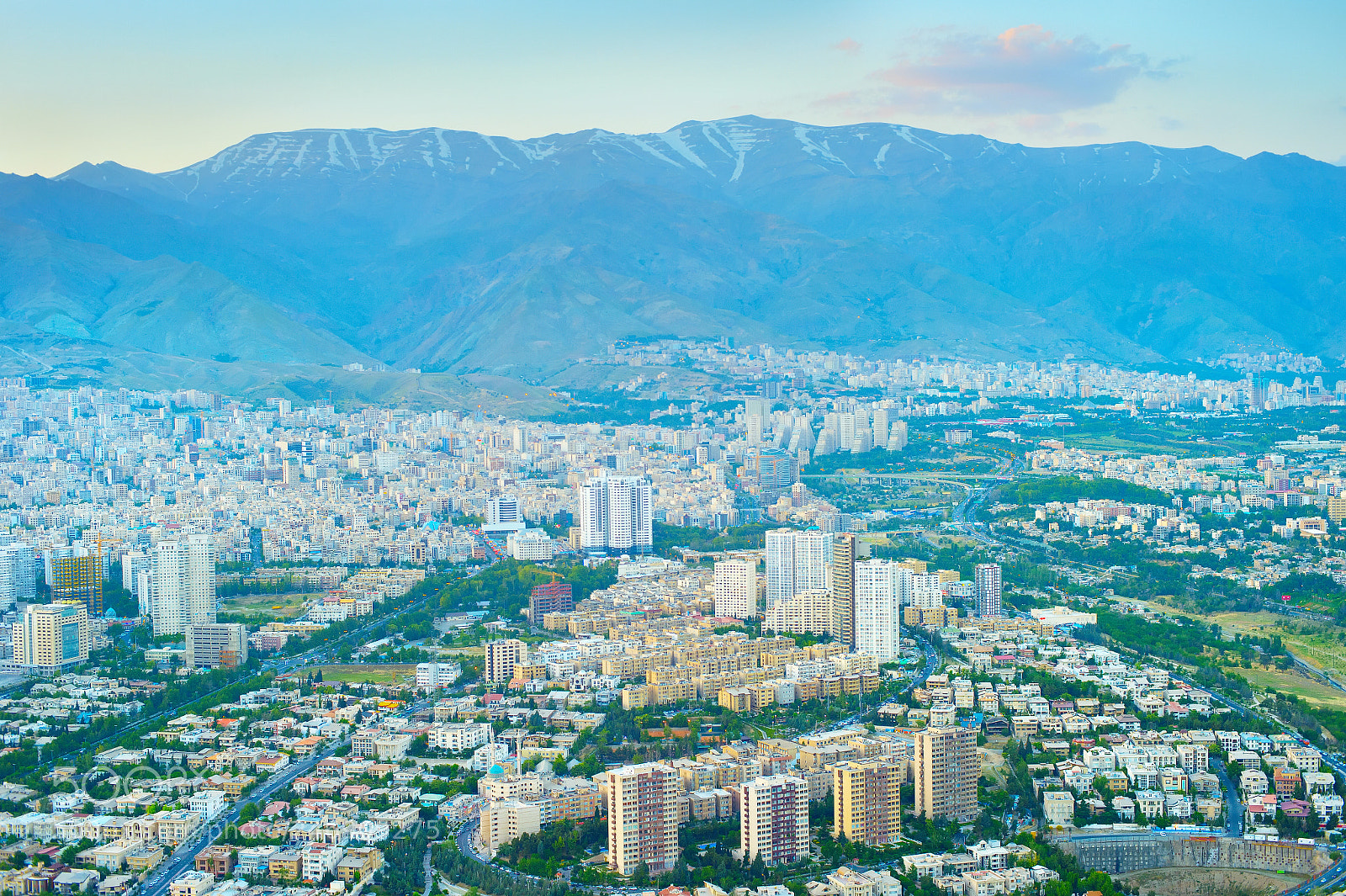 Nikon Df sample photo. Tehran aerial view, iran photography