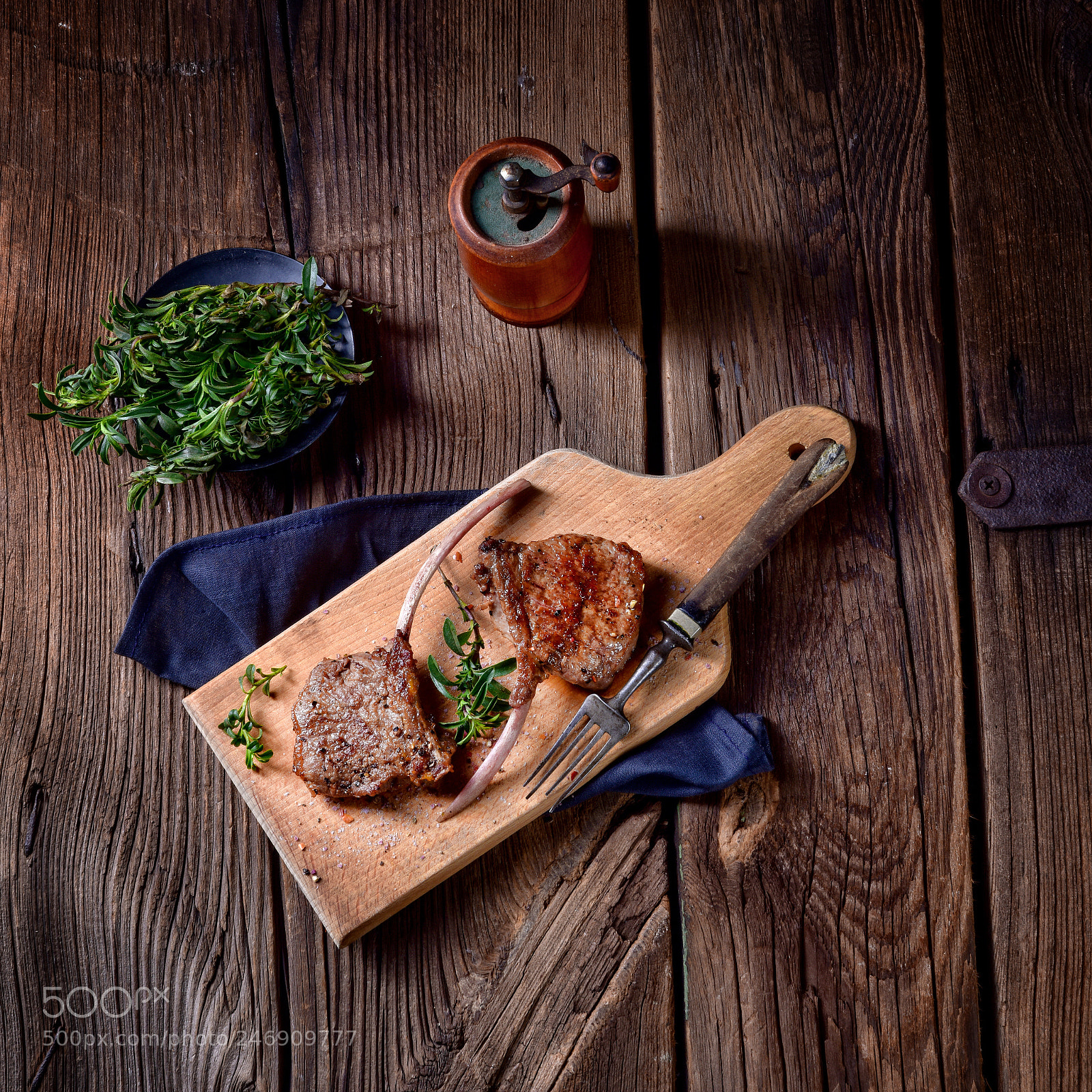 Nikon D810 sample photo. Grilled lamb chops an photography