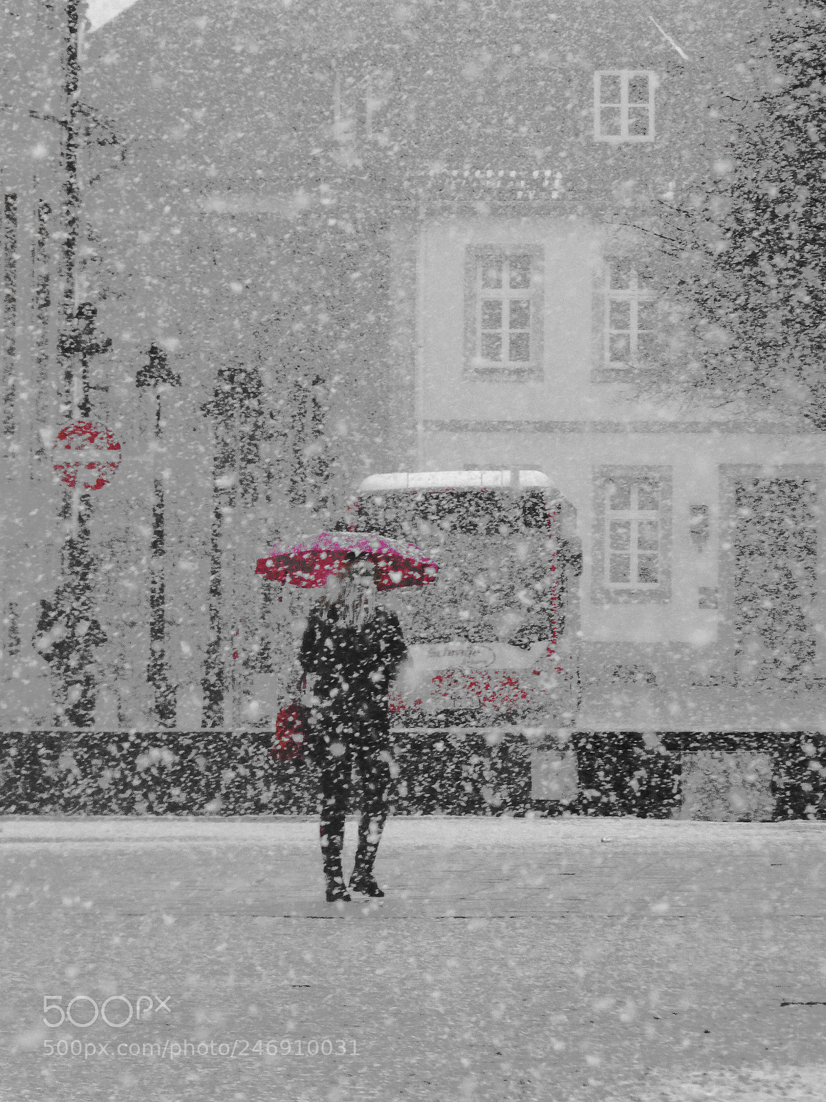 Panasonic Lumix DMC-ZS40 (Lumix DMC-TZ60) sample photo. Osnabrück, snow photography