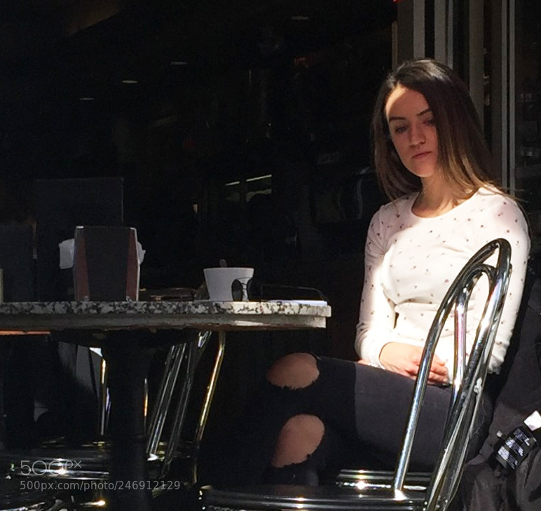 Apple iPhone 6 Plus sample photo. Pretty woman looking sad photography