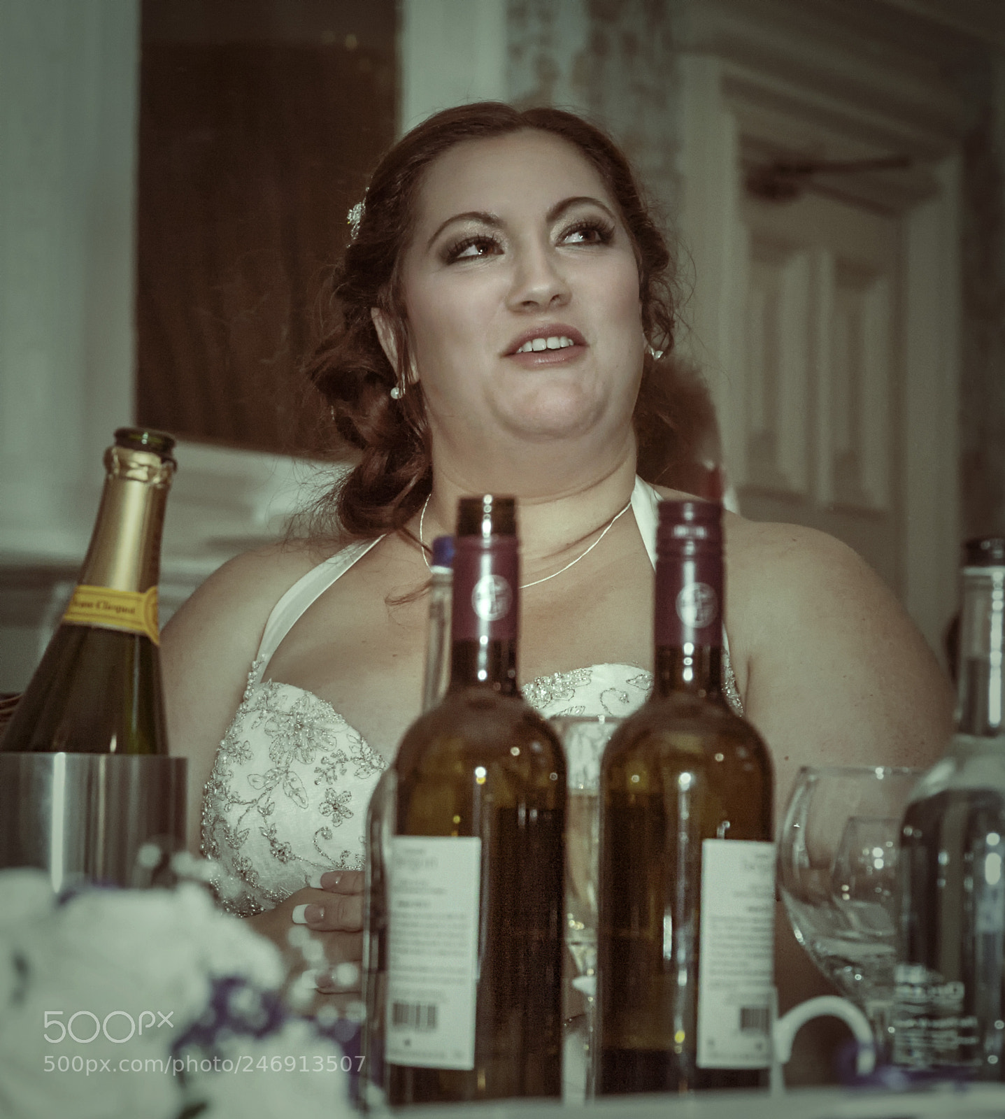 Canon EOS 5D Mark II sample photo. And the bride relaxed... photography