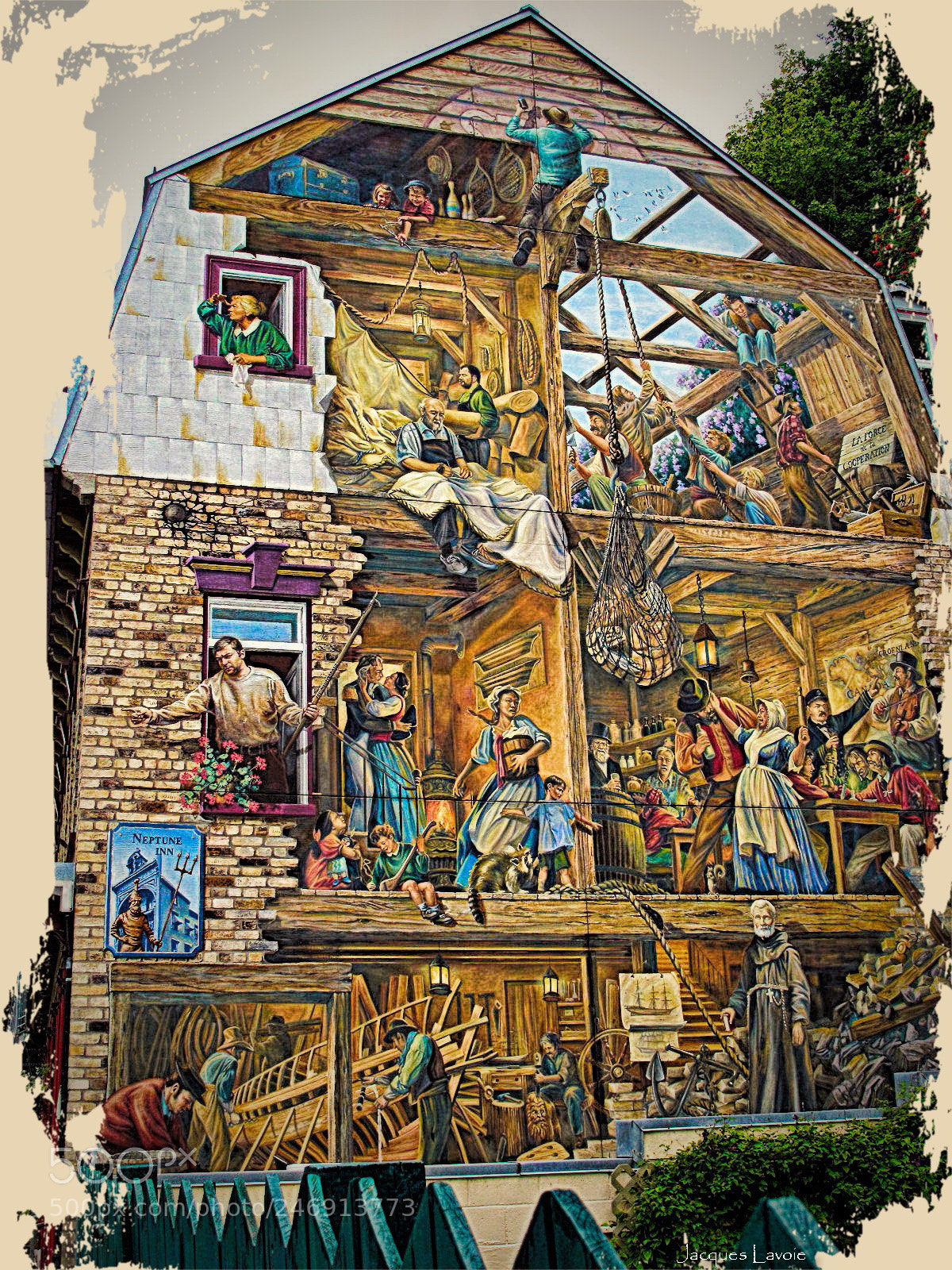 Canon PowerShot G10 sample photo. Murale qu bec mural photography