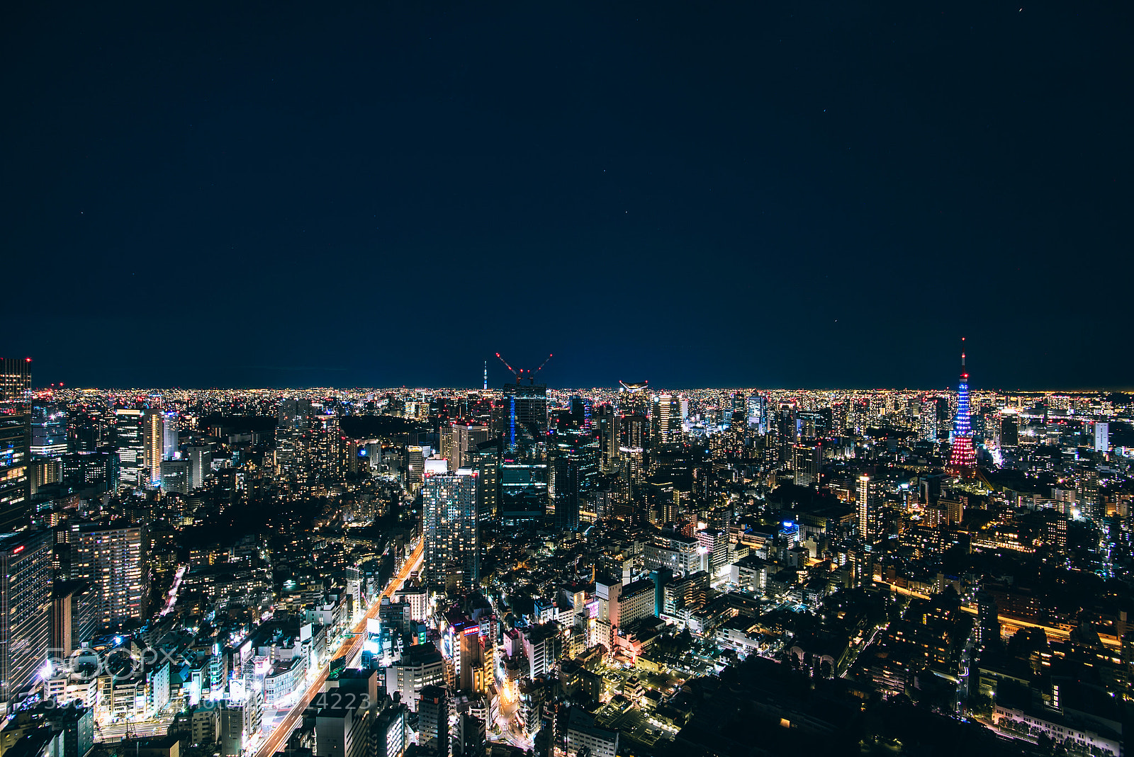 Sony a7S sample photo. Tokyo, night view, japan photography