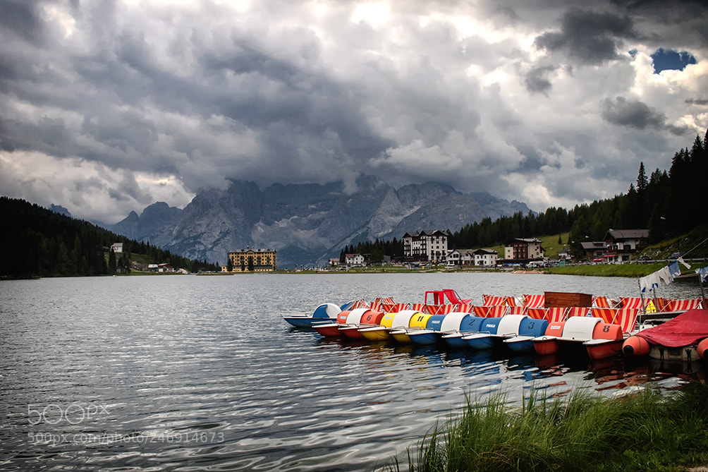 Nikon D5000 sample photo. Lake misurina photography