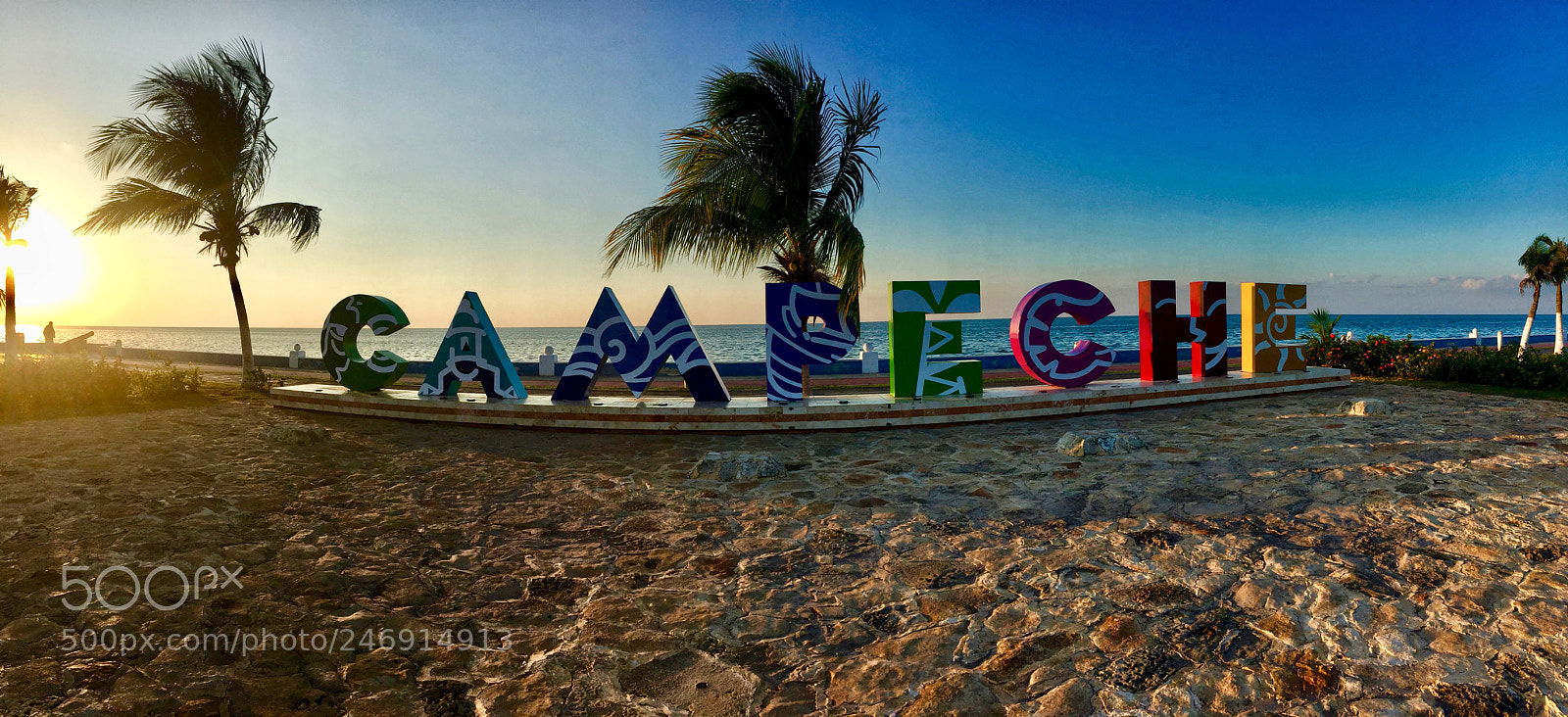 Apple iPhone 6 sample photo. Letras en malecón photography