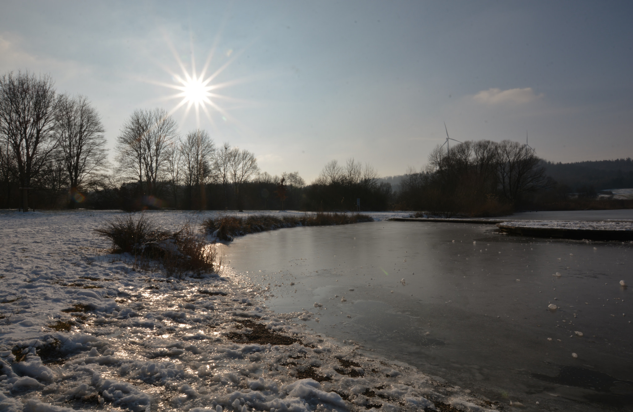 Nikon D7100 sample photo. Frozen lake photography