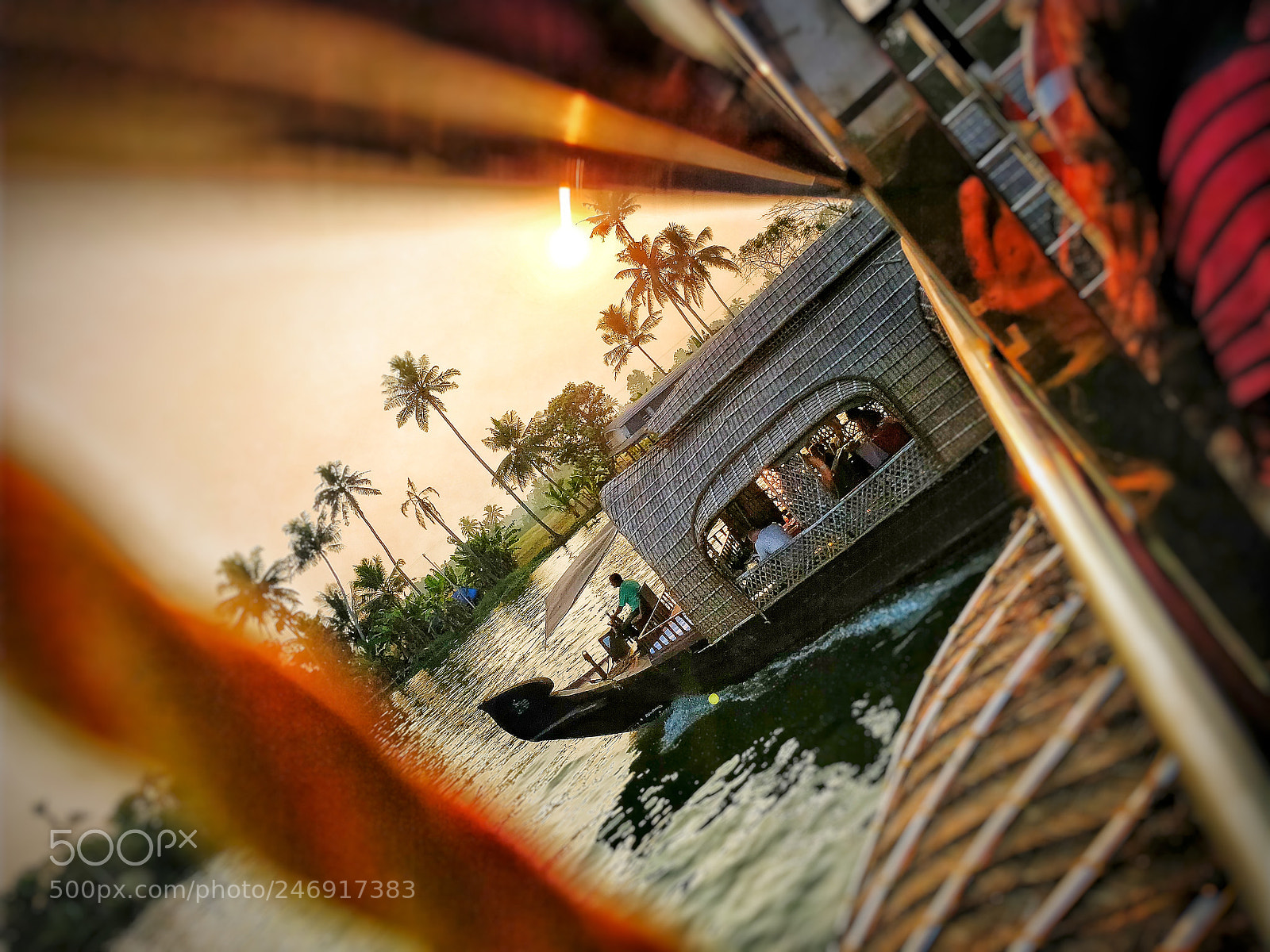 OnePlus 5 sample photo. Sun set in boathouse photography