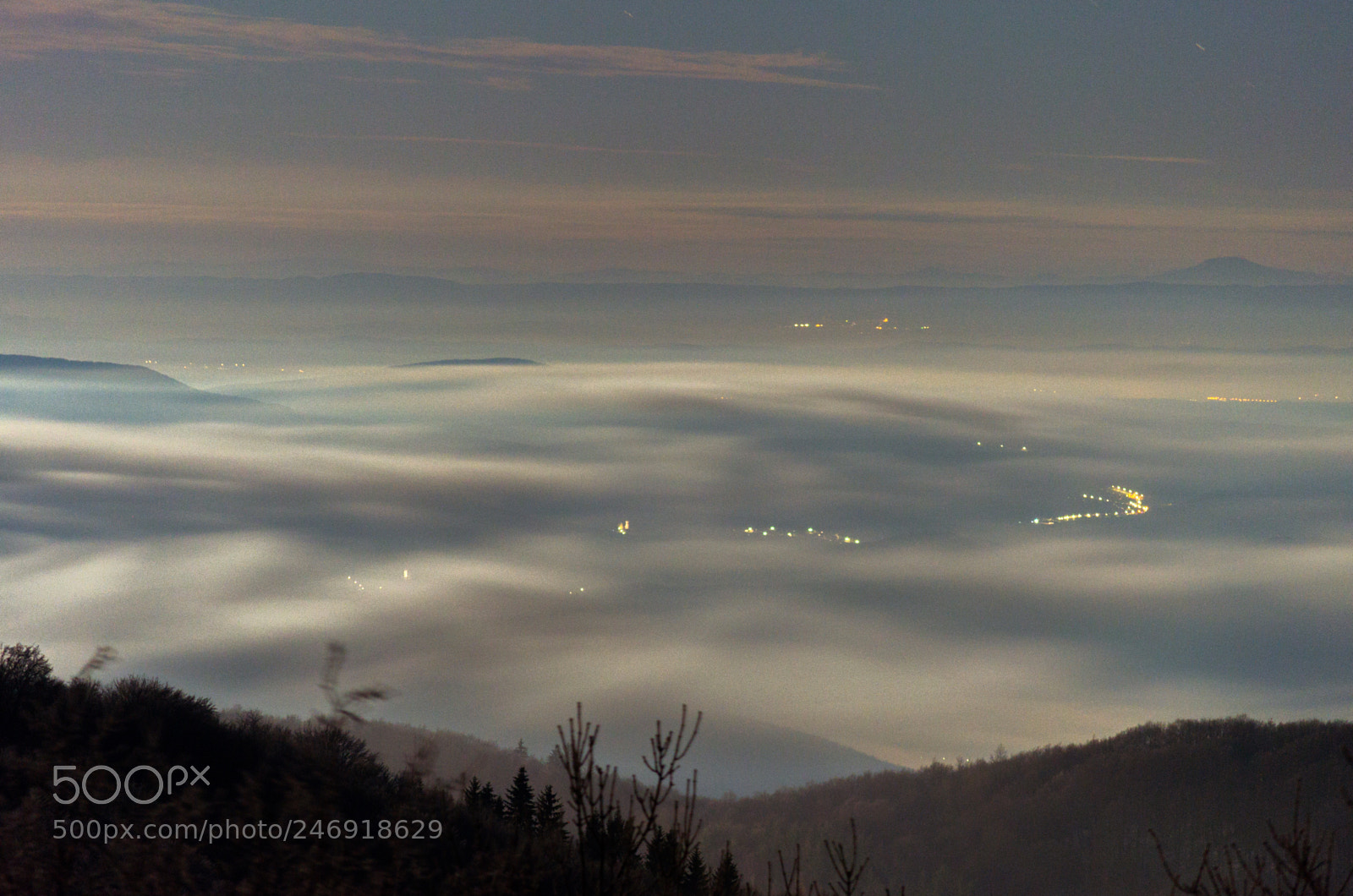 Nikon D5100 sample photo. Lights under the clouds photography