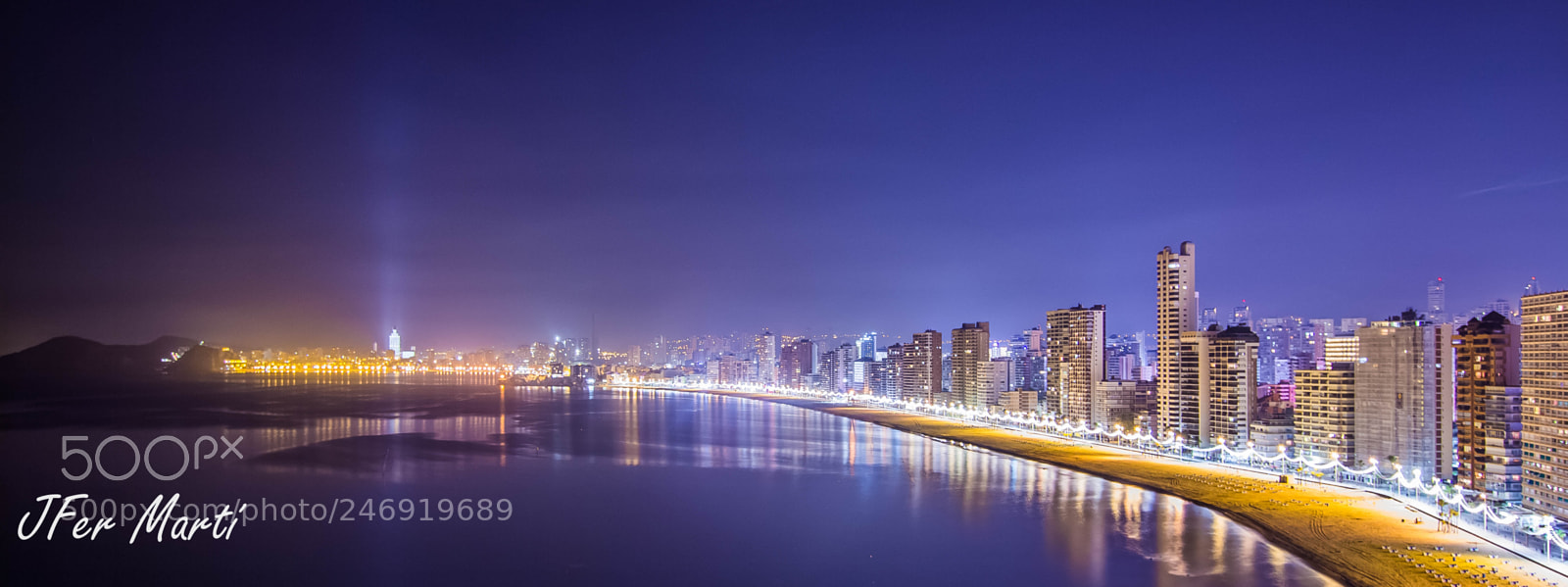 Canon EOS 60D sample photo. Luces de benidorm lights photography