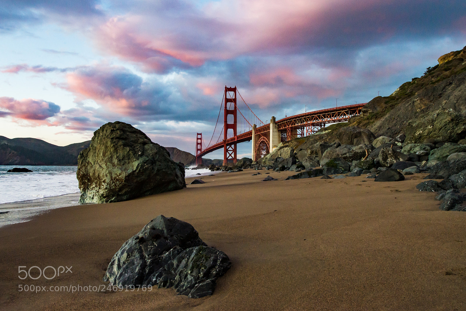 Nikon D600 sample photo. Golden gate sunset photography