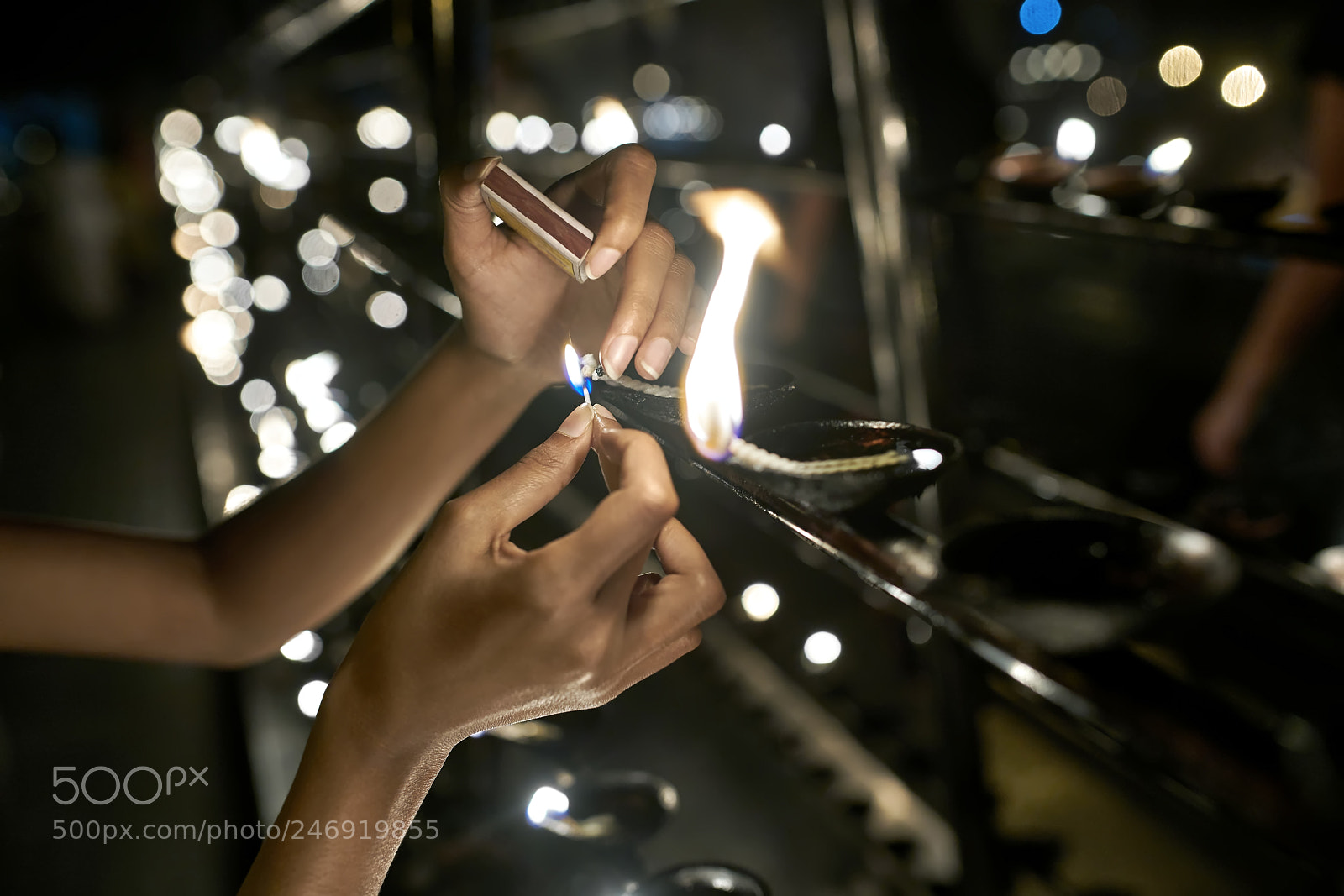 Sony a7R II sample photo. Oil candles inside buddhist photography