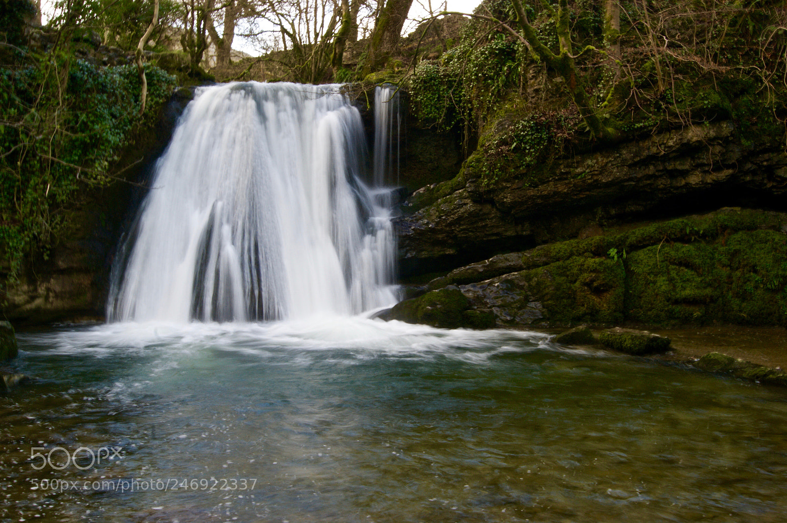 Sony Alpha DSLR-A290 sample photo. Yorkshire dales waterfall photography