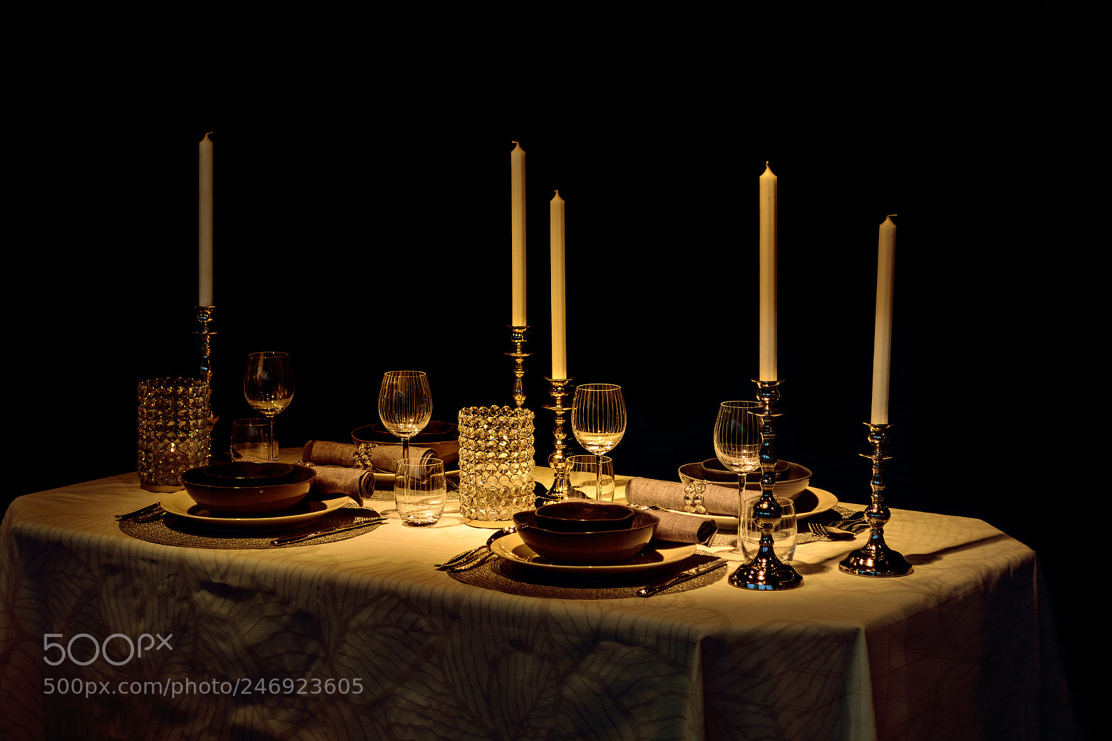 Nikon D7100 sample photo. Decorated table with candles. photography