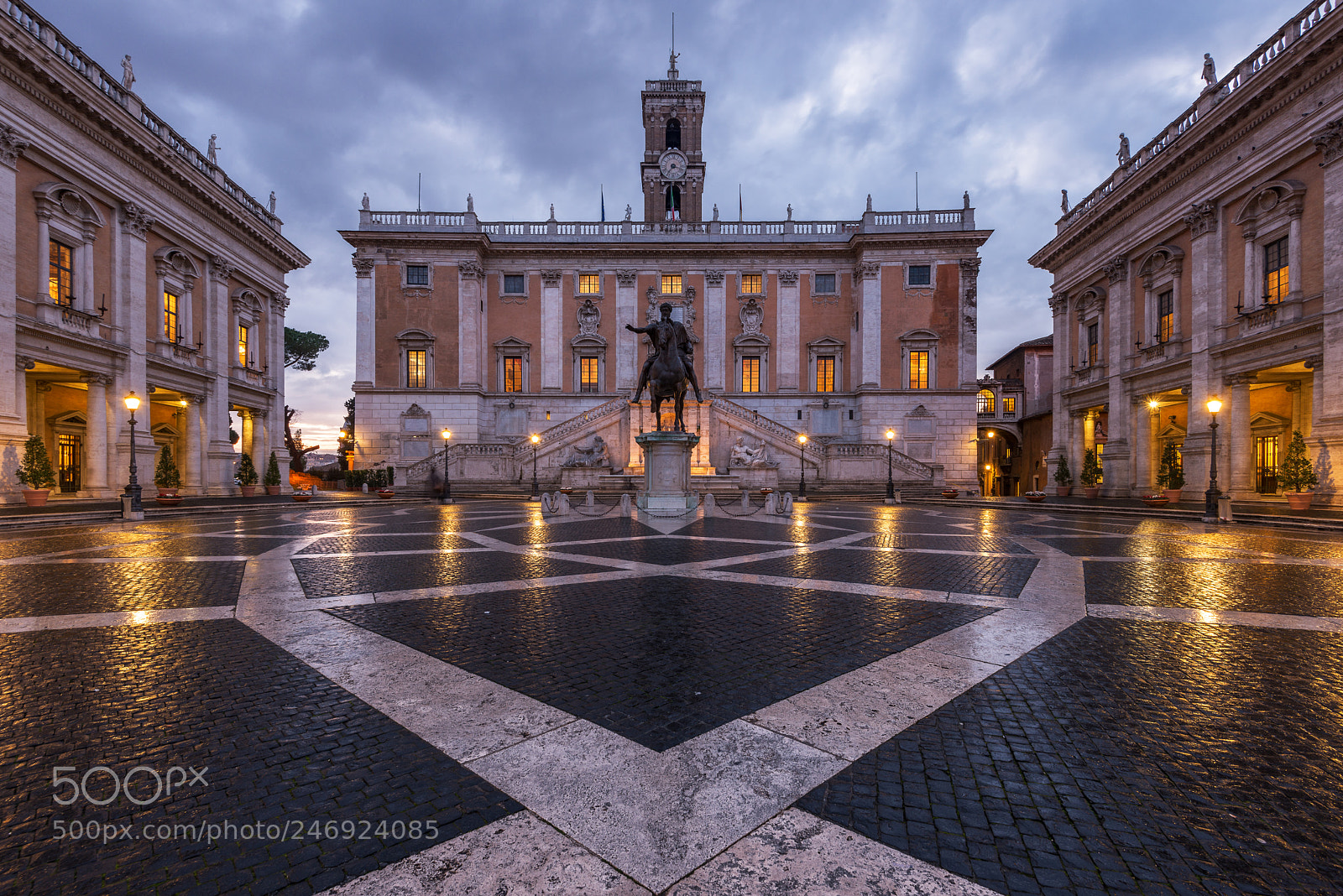 Nikon D800 sample photo. Sunrise at campidoglio photography