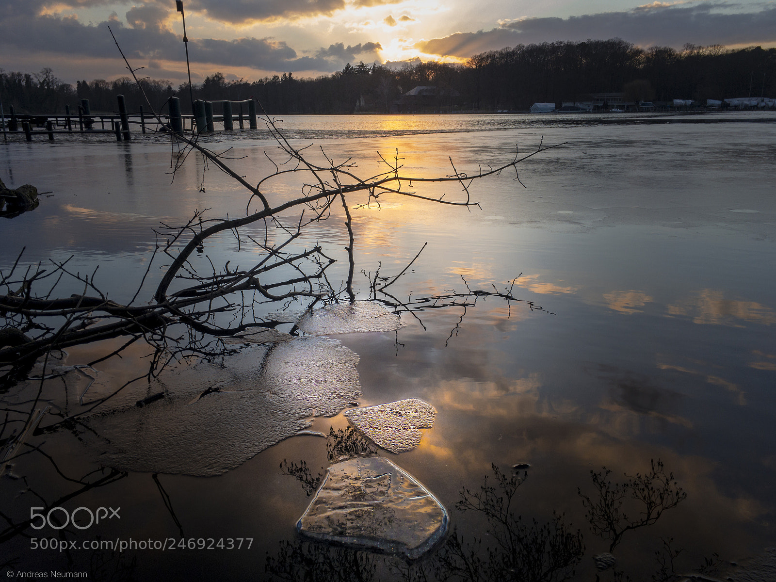 Apple iPhone 6s sample photo. Sunset on ice photography