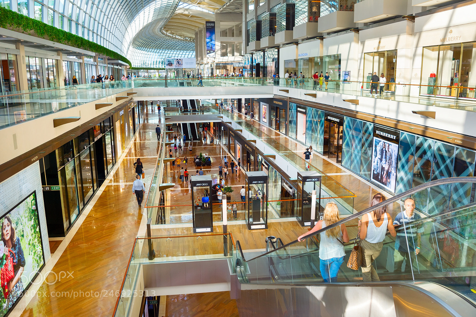 Nikon Df sample photo. Marina bay shopping mall photography