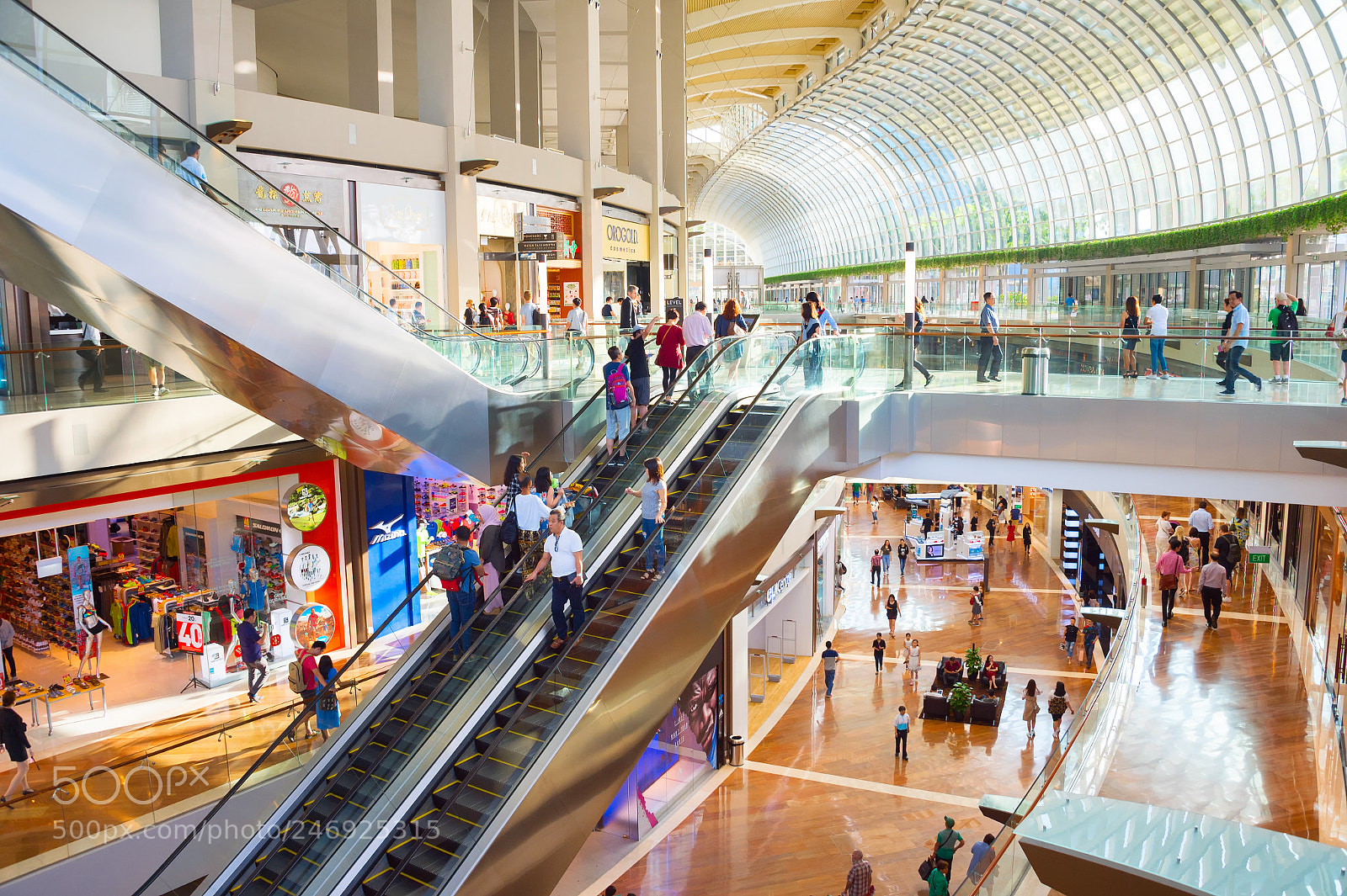 Nikon Df sample photo. Marina bay shopping center photography