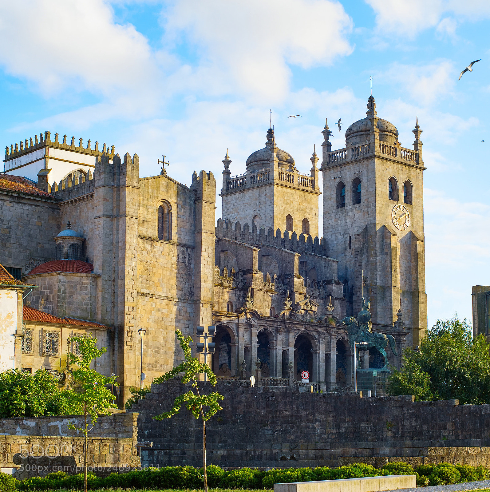 Nikon Df sample photo. View of porto cathedral photography
