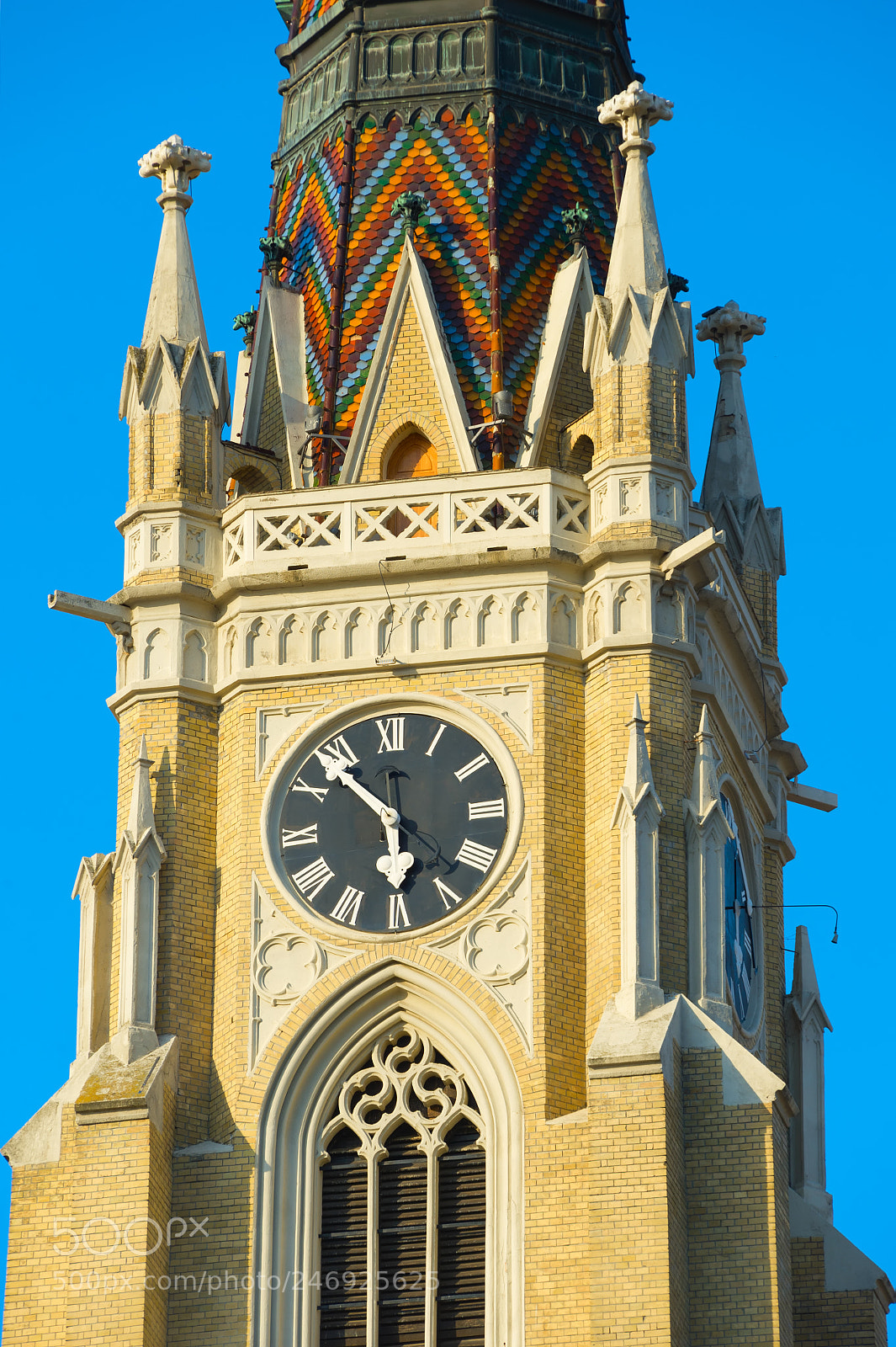 Nikon Df sample photo. Church clock novi sad photography