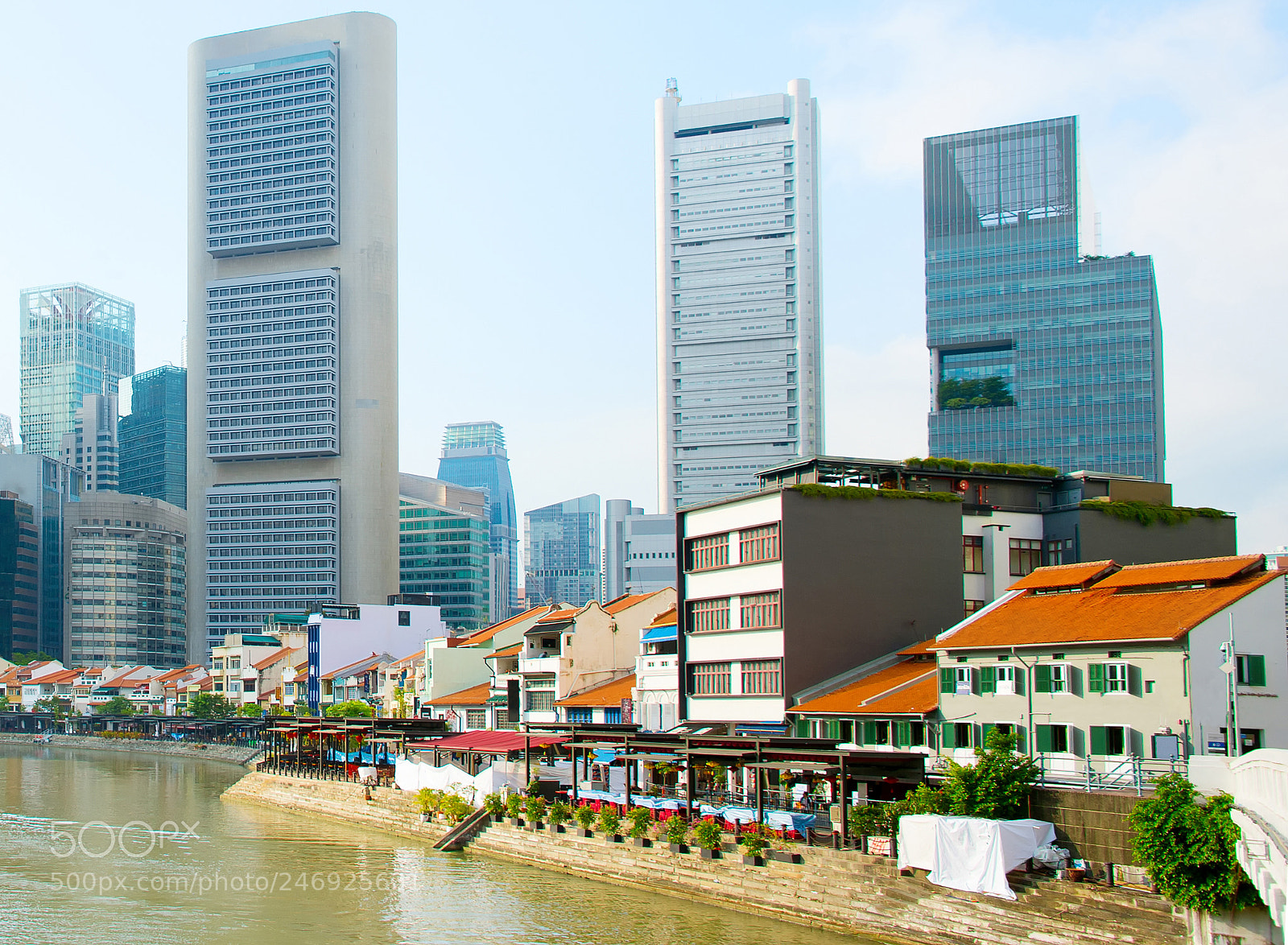 Nikon Df sample photo. View of boat quay photography