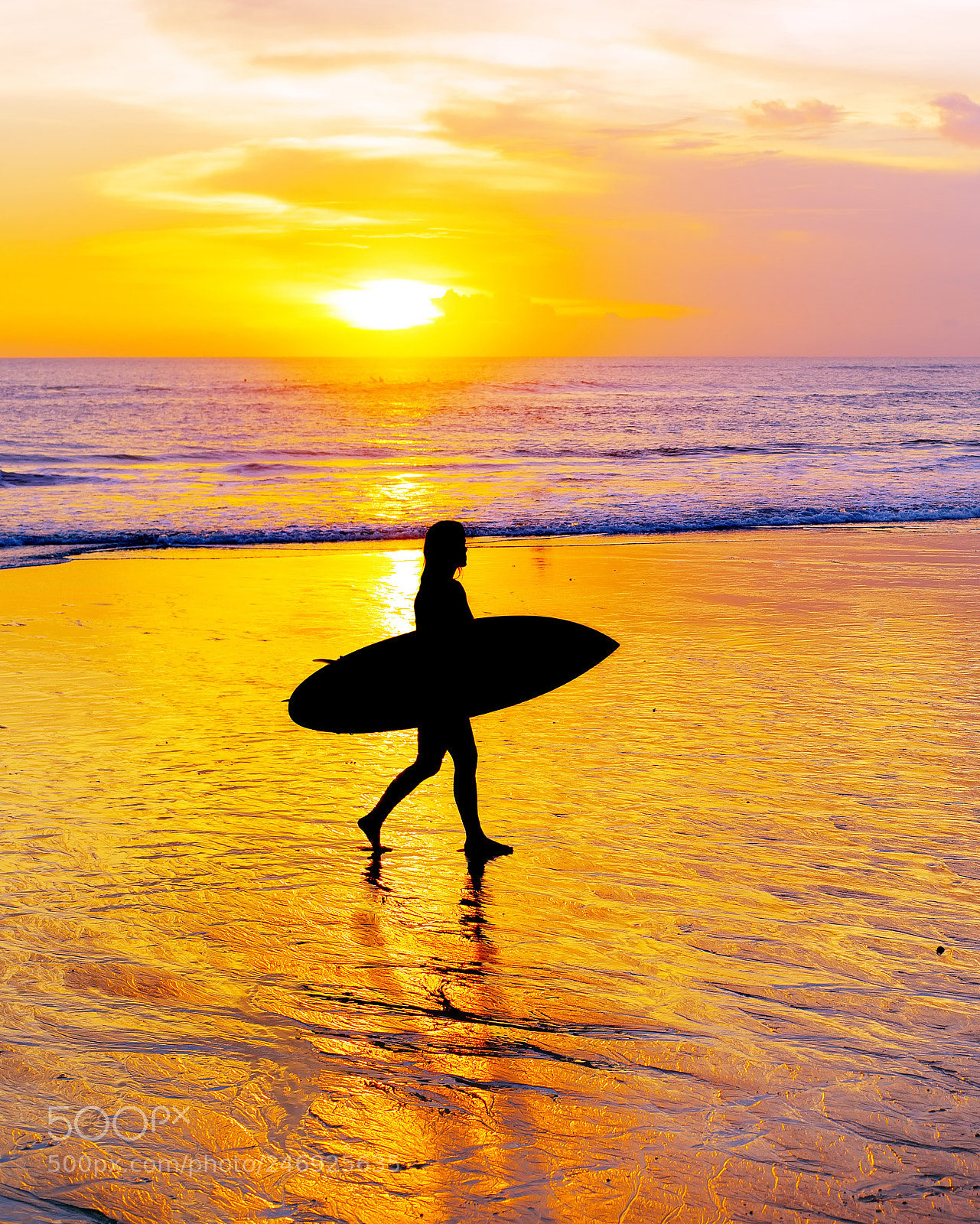 Nikon Df sample photo. Surf woman silhuette. tropical photography