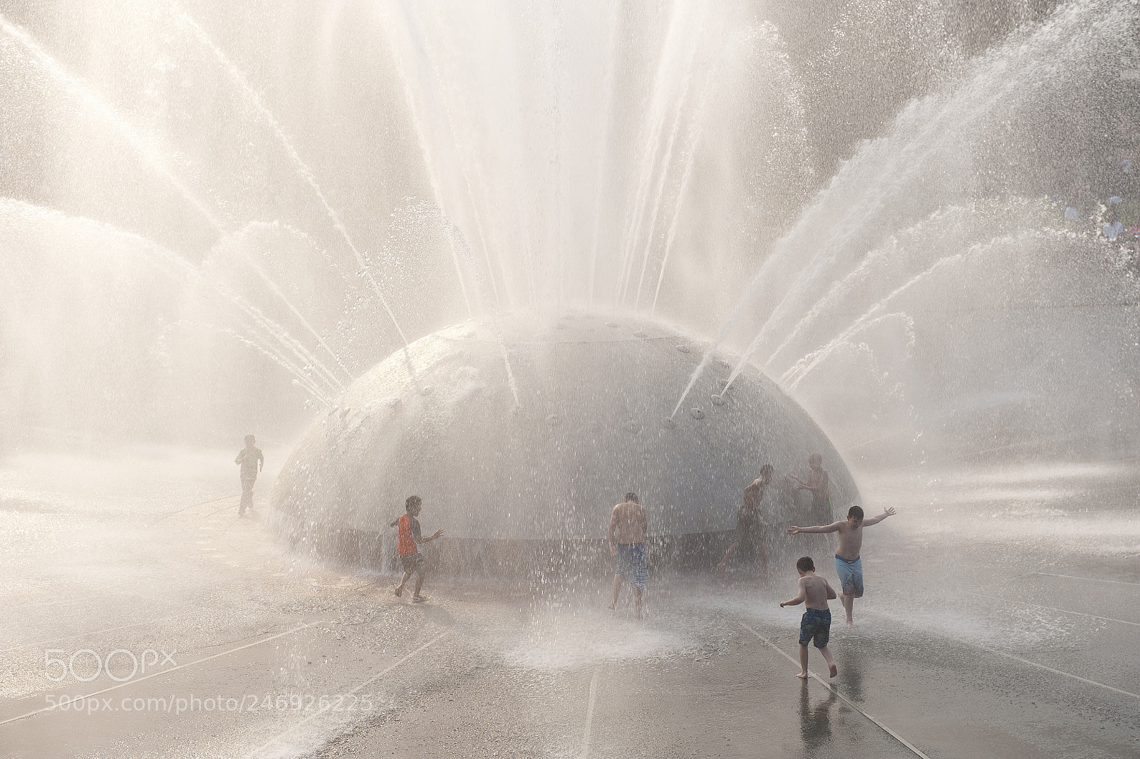 Nikon D700 sample photo. Fountain seattle photography