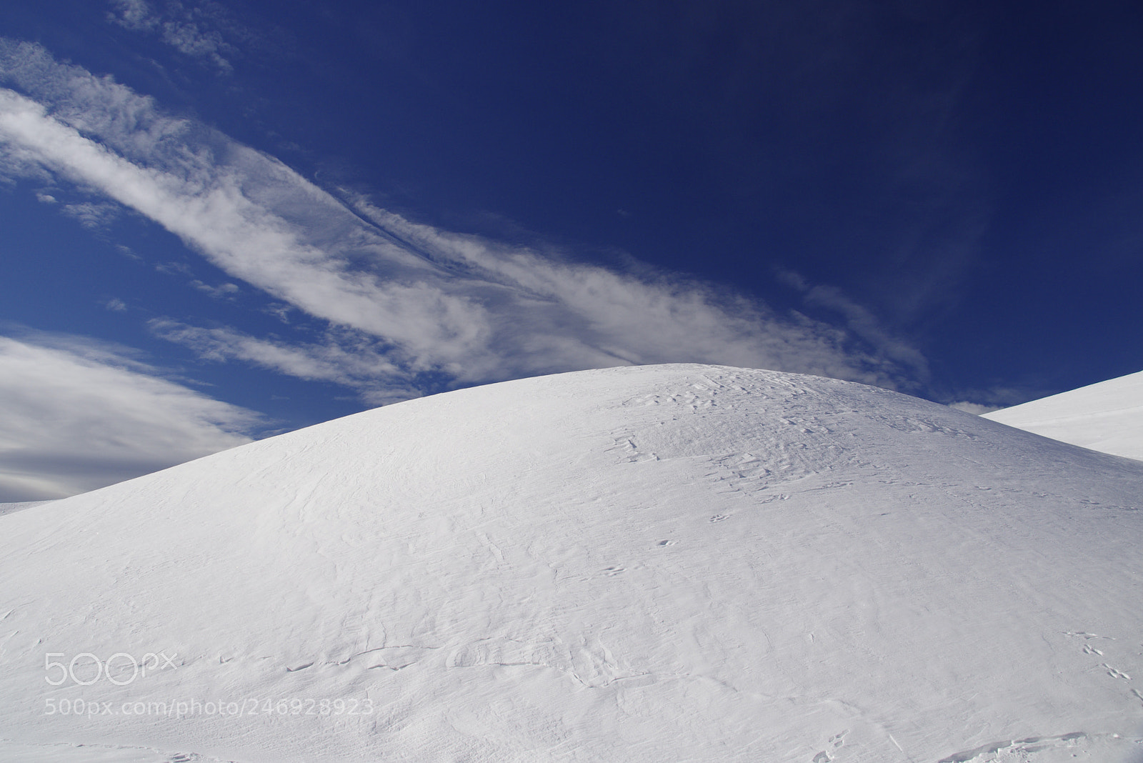 Pentax K-5 sample photo. Snowcapped hill near aldino photography