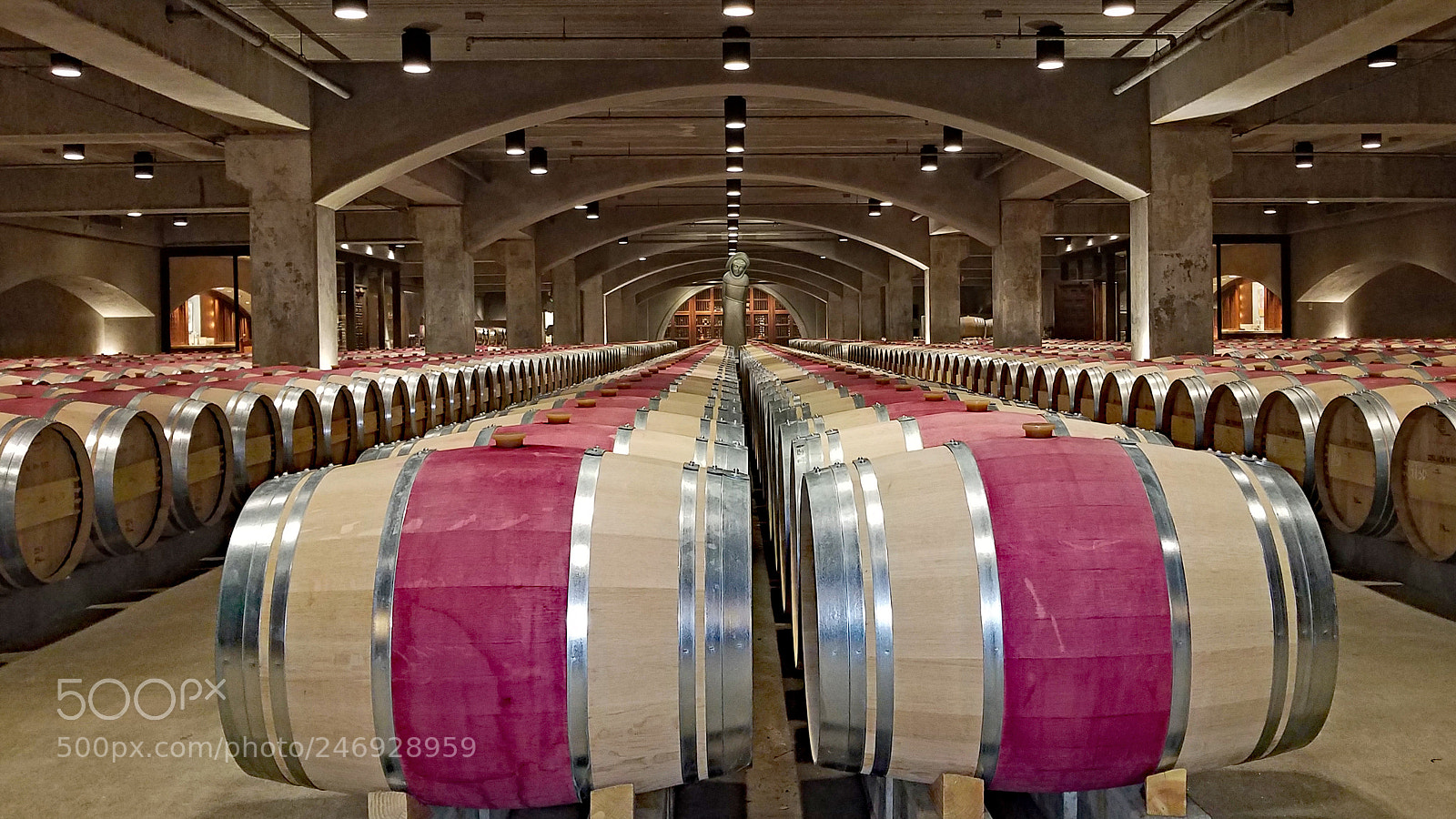 Samsung Galaxy S7 sample photo. Robert mondavi barrel room photography