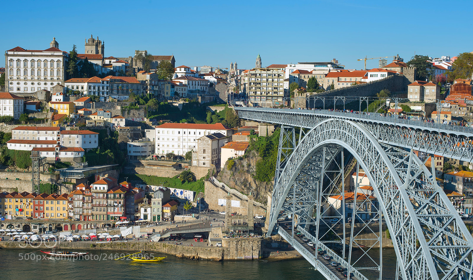 Nikon Df sample photo. Panorama old town porto photography