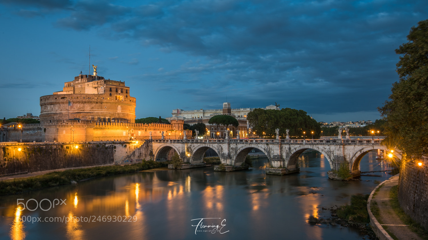 Nikon D810 sample photo. Rome at night photography