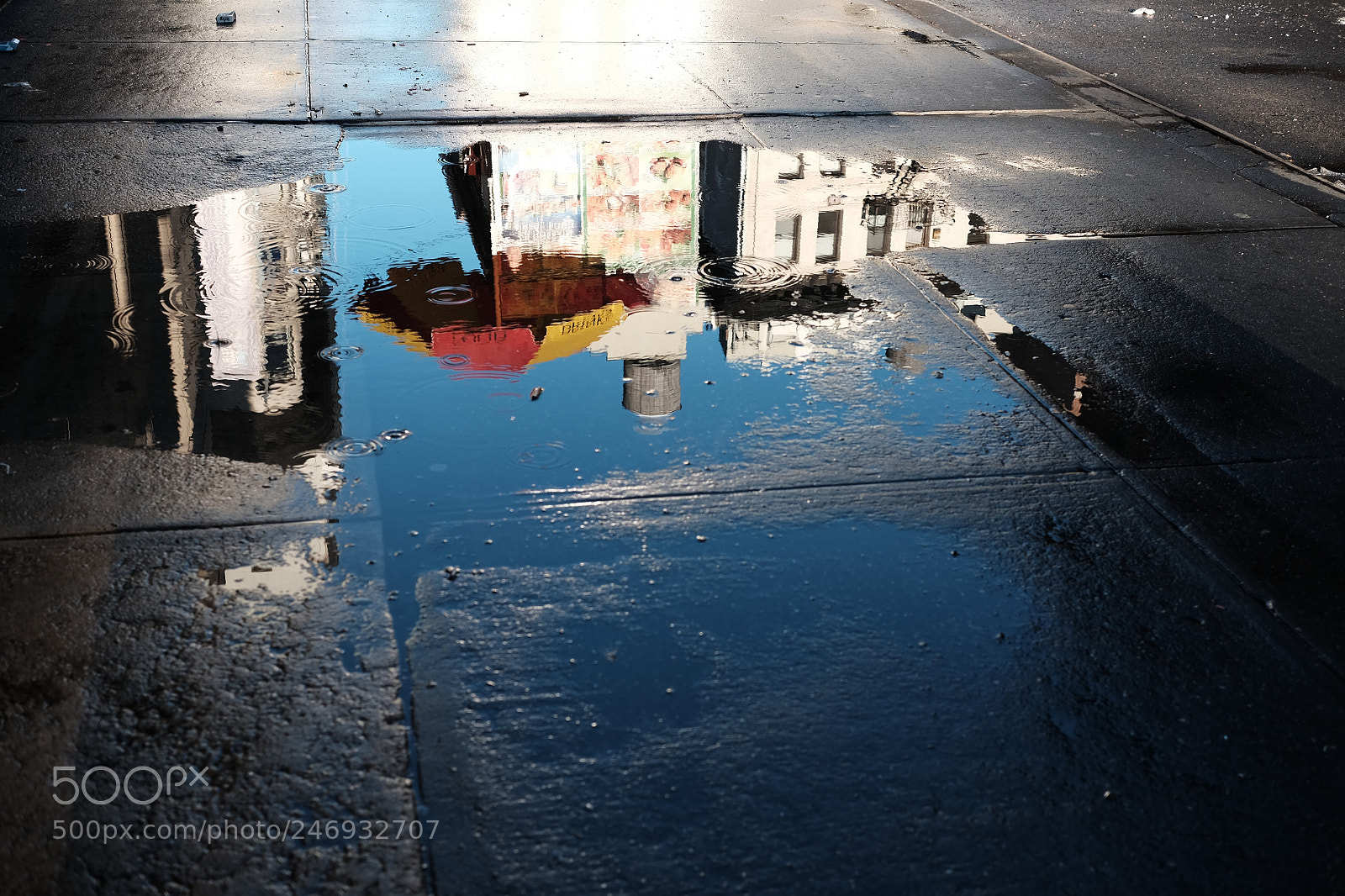 Fujifilm X-T10 sample photo. Rain reflection photography