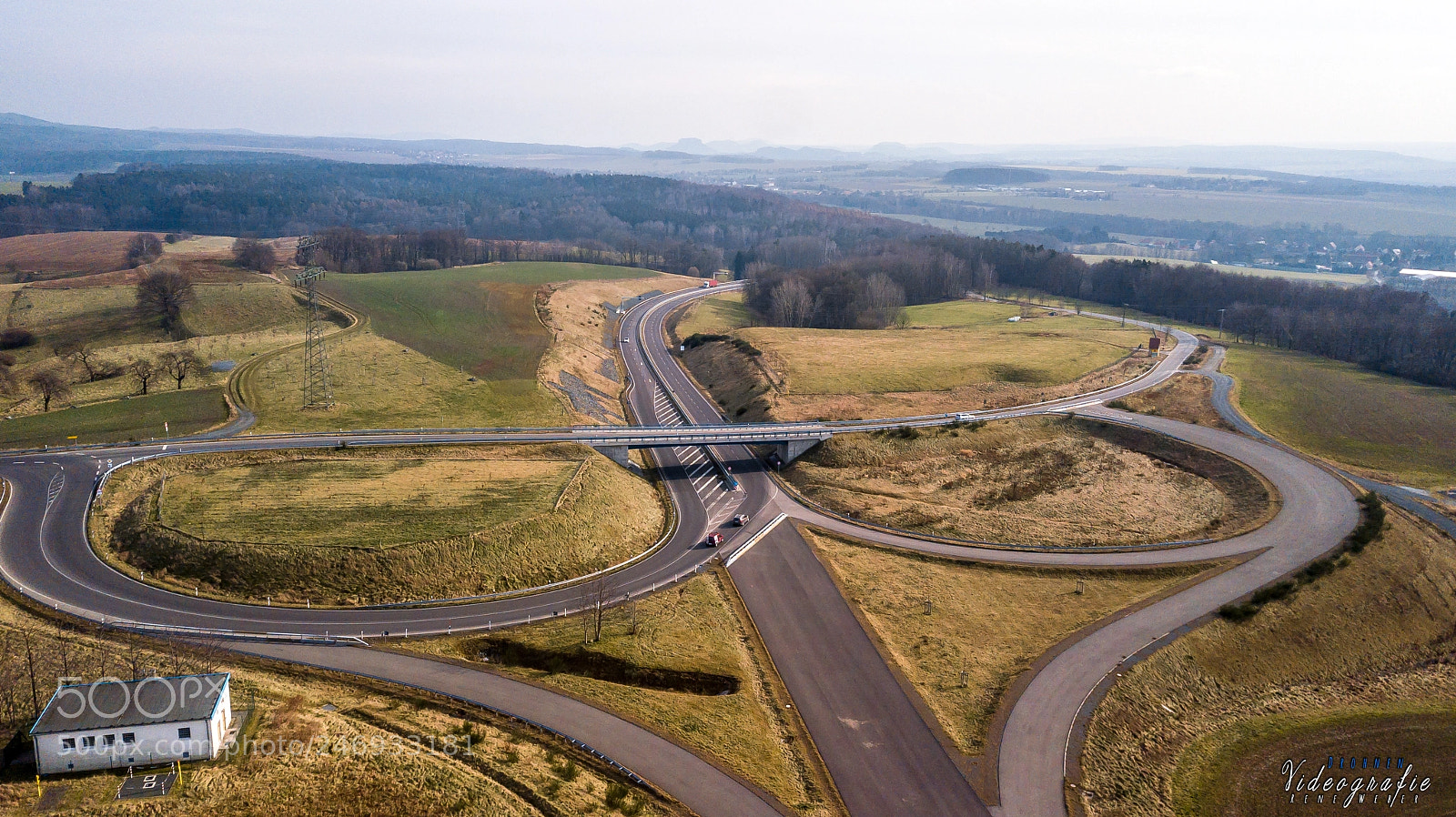 DJI FC220 sample photo. Zubringer w nschendorf bei photography