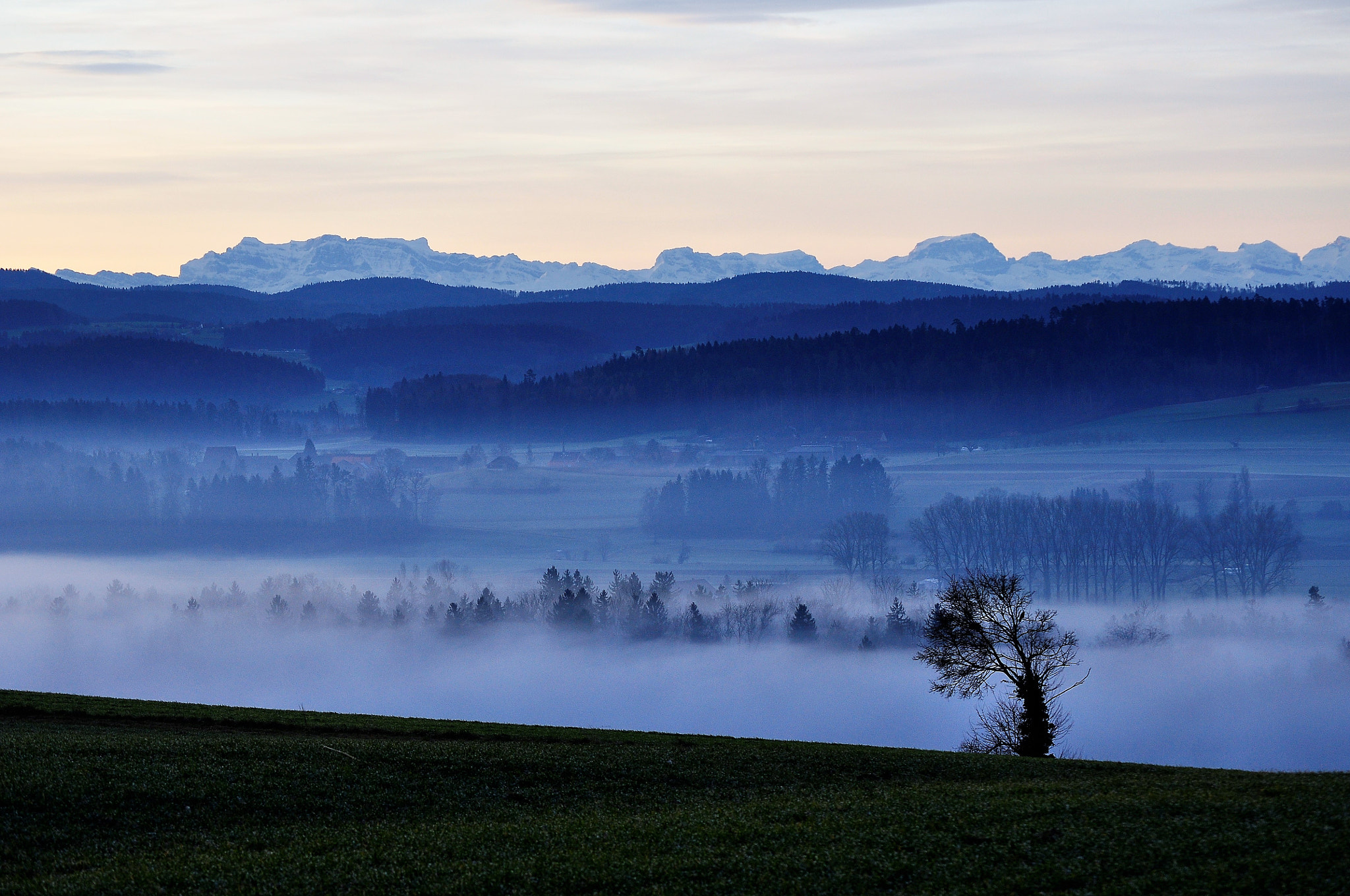 Nikon D90 sample photo. Thurgau in blue photography