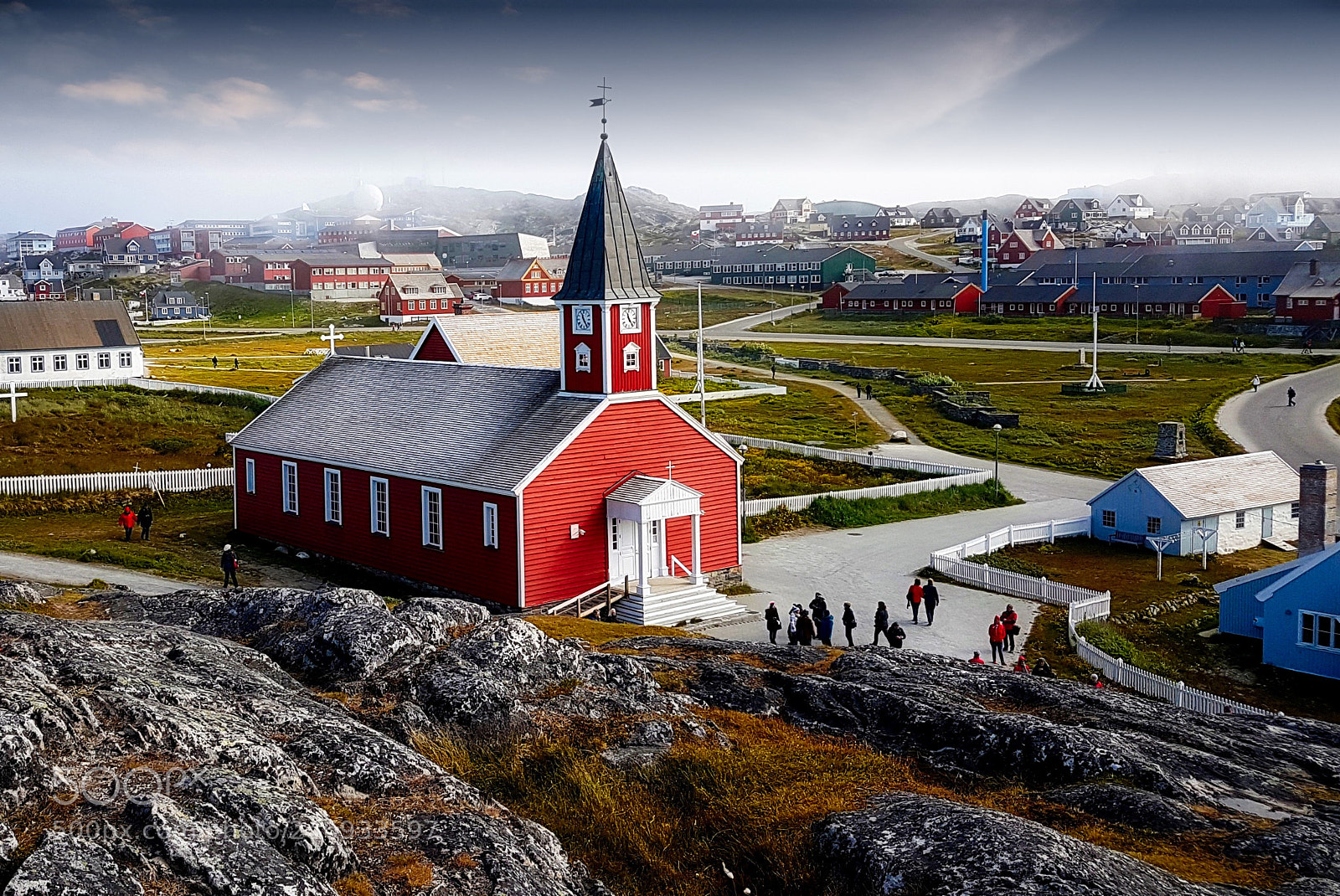 Samsung Galaxy S7 Edge sample photo. Greenland town photography