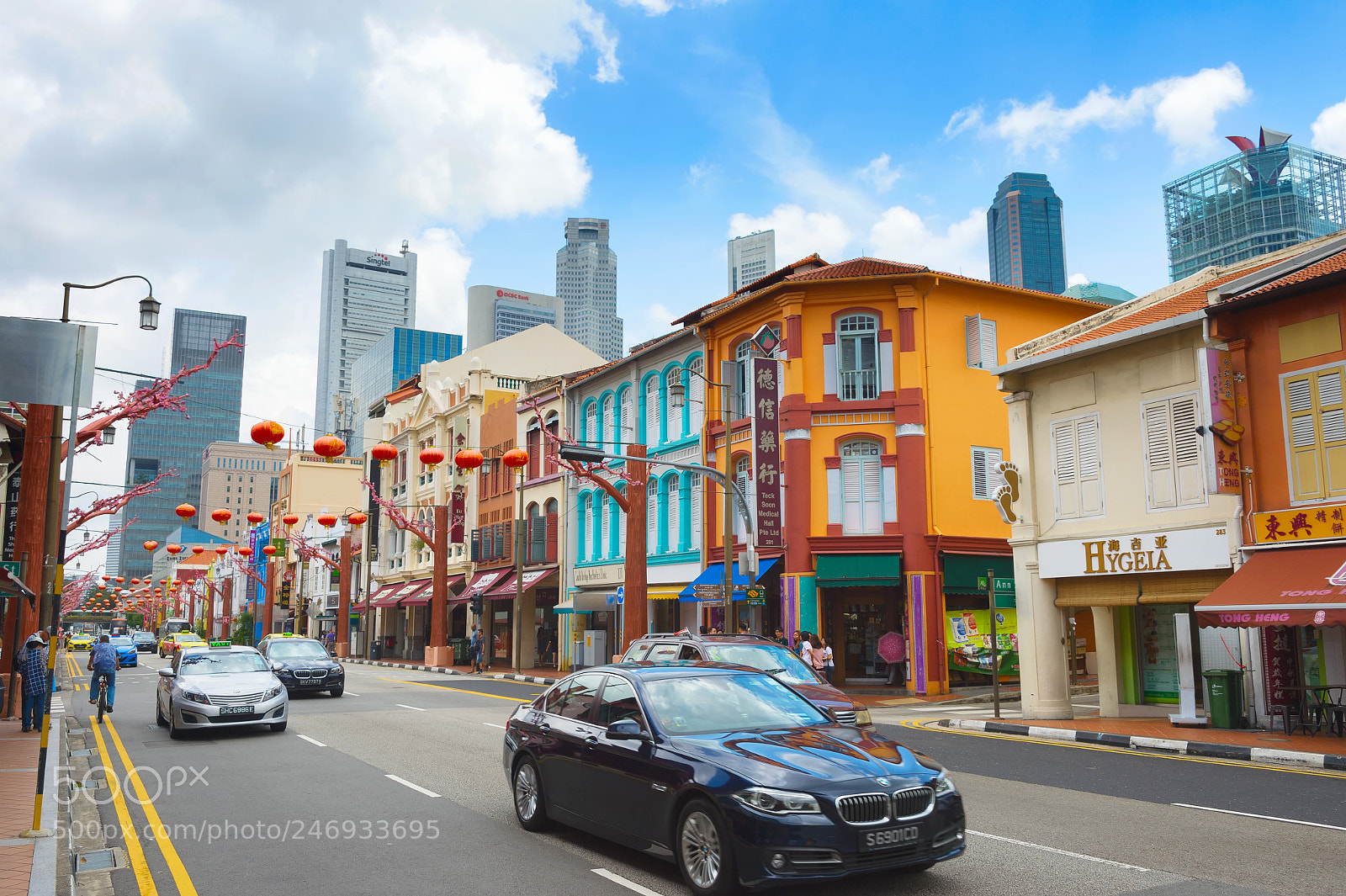Nikon Df sample photo. Traffic in chinatown singapore photography