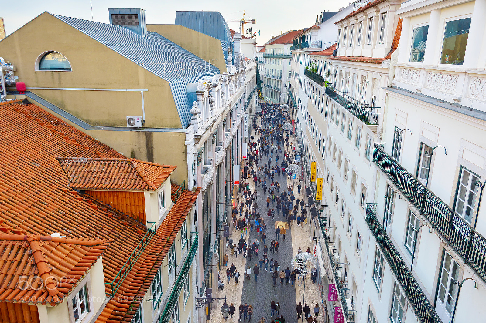 Nikon Df sample photo. People lisbon shopping street photography