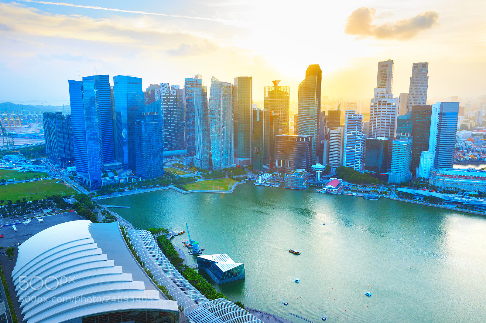 Nikon Df sample photo. Skyline of singapore business photography
