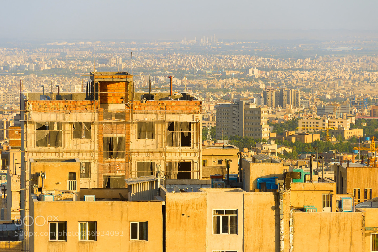 Nikon Df sample photo. Tehran view at sunset photography