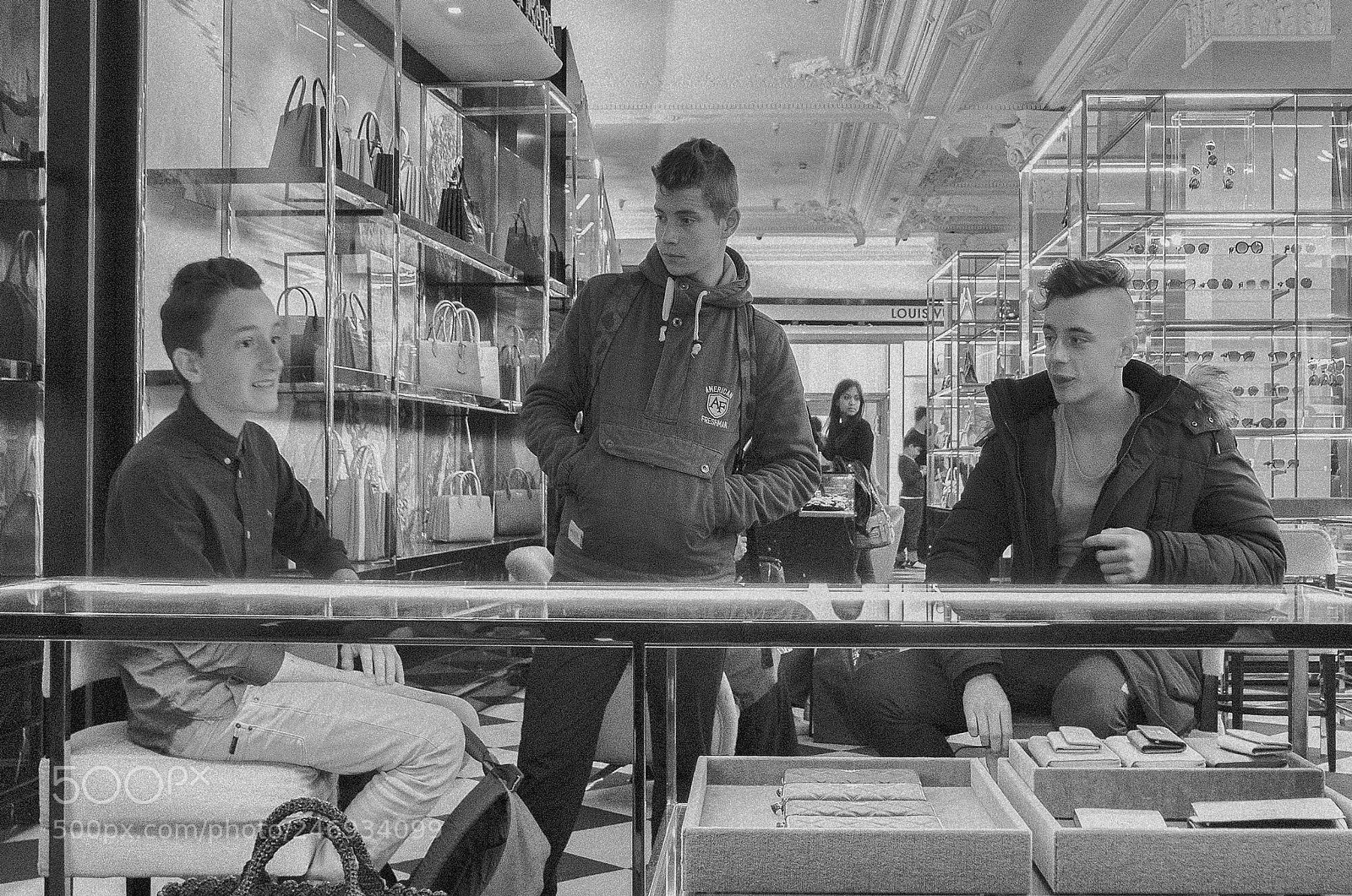 Panasonic Lumix DMC-LX100 sample photo. Boys in harrods photography