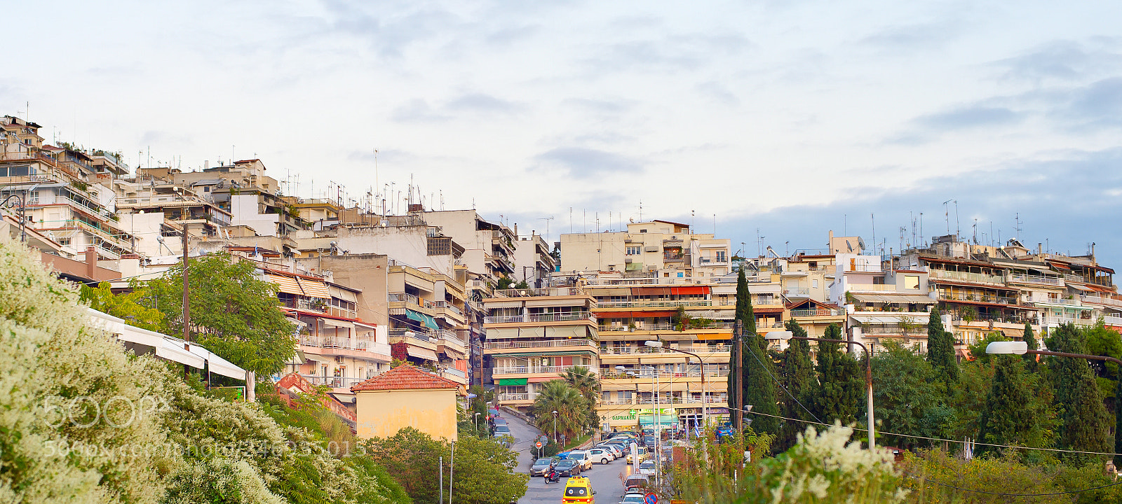 Nikon Df sample photo. Panorama of thessaloniki street photography