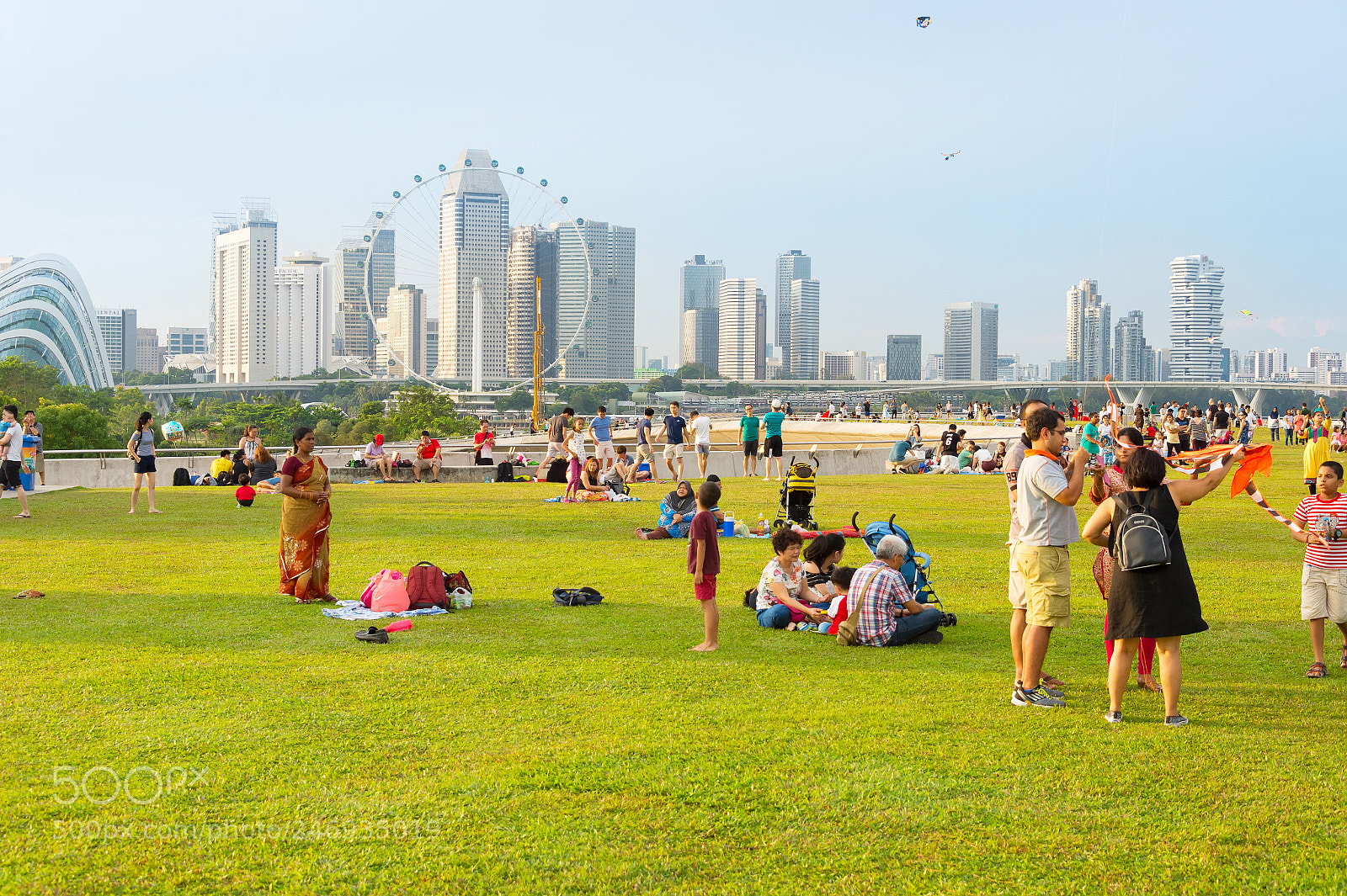 Nikon Df sample photo. People rest marina barrage photography